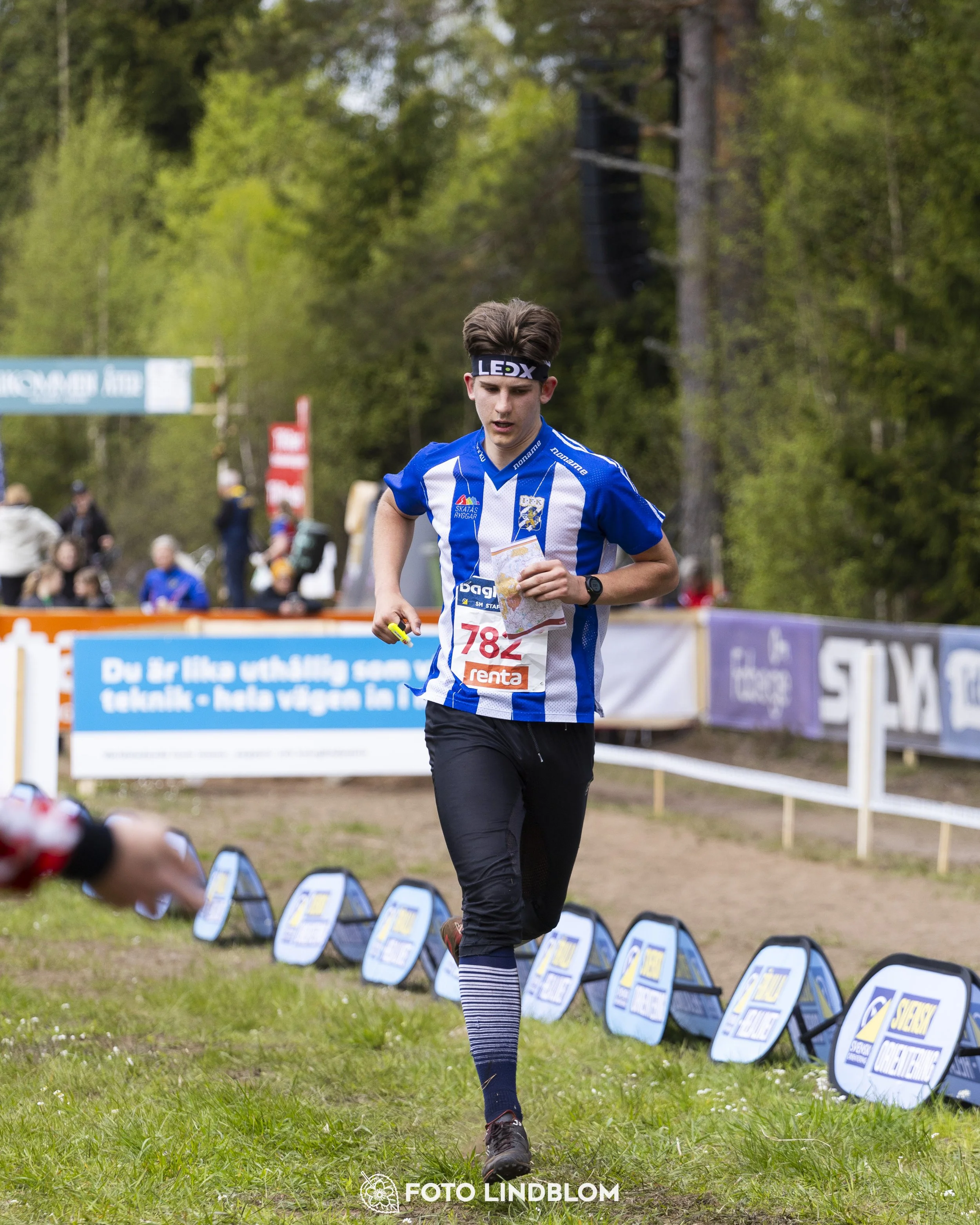 A picture from the Swedish national championship in relay orienteering