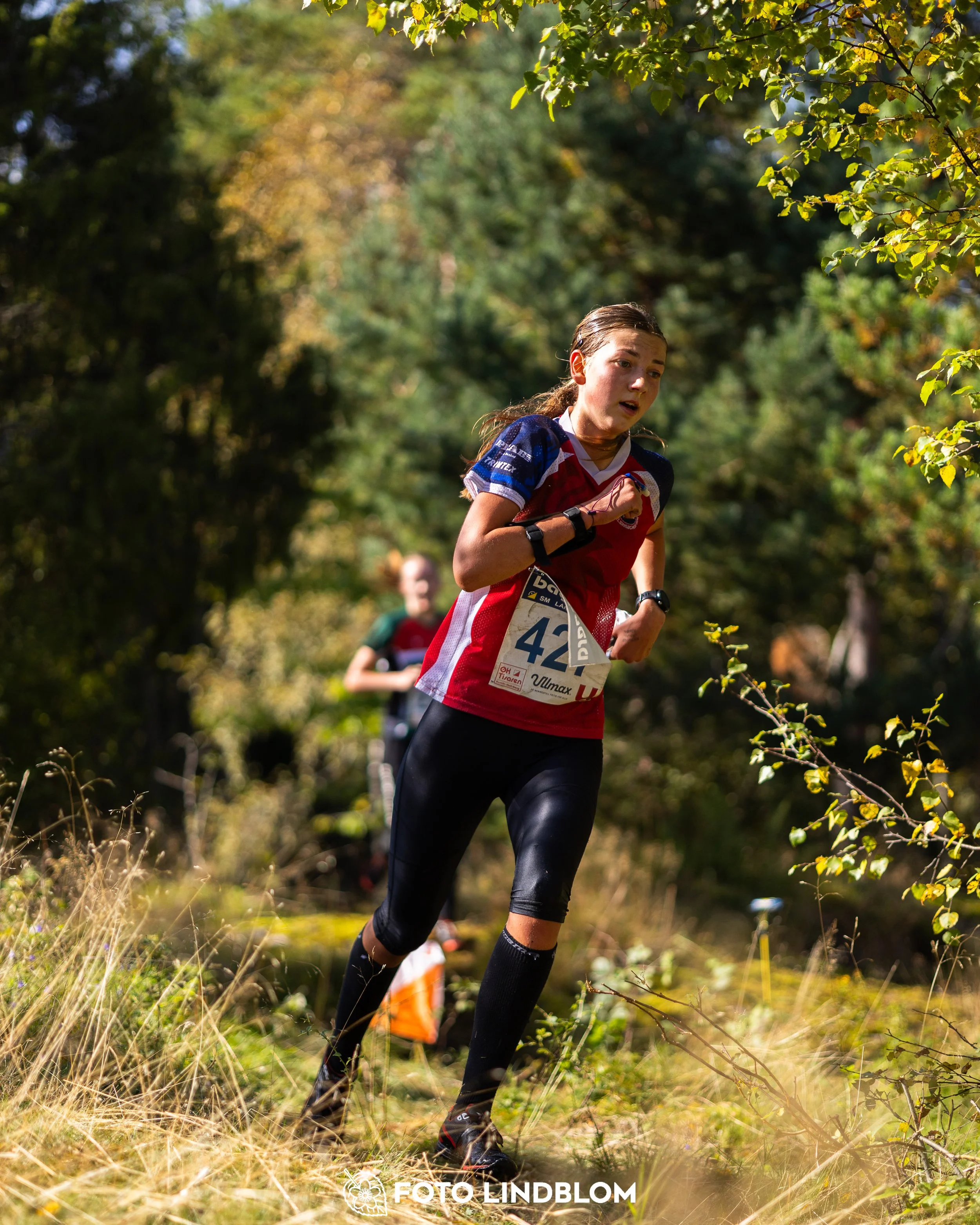A picture from the Swedish national championship in long distance orienteering and Swedish league race taken by Foto Lindblom
