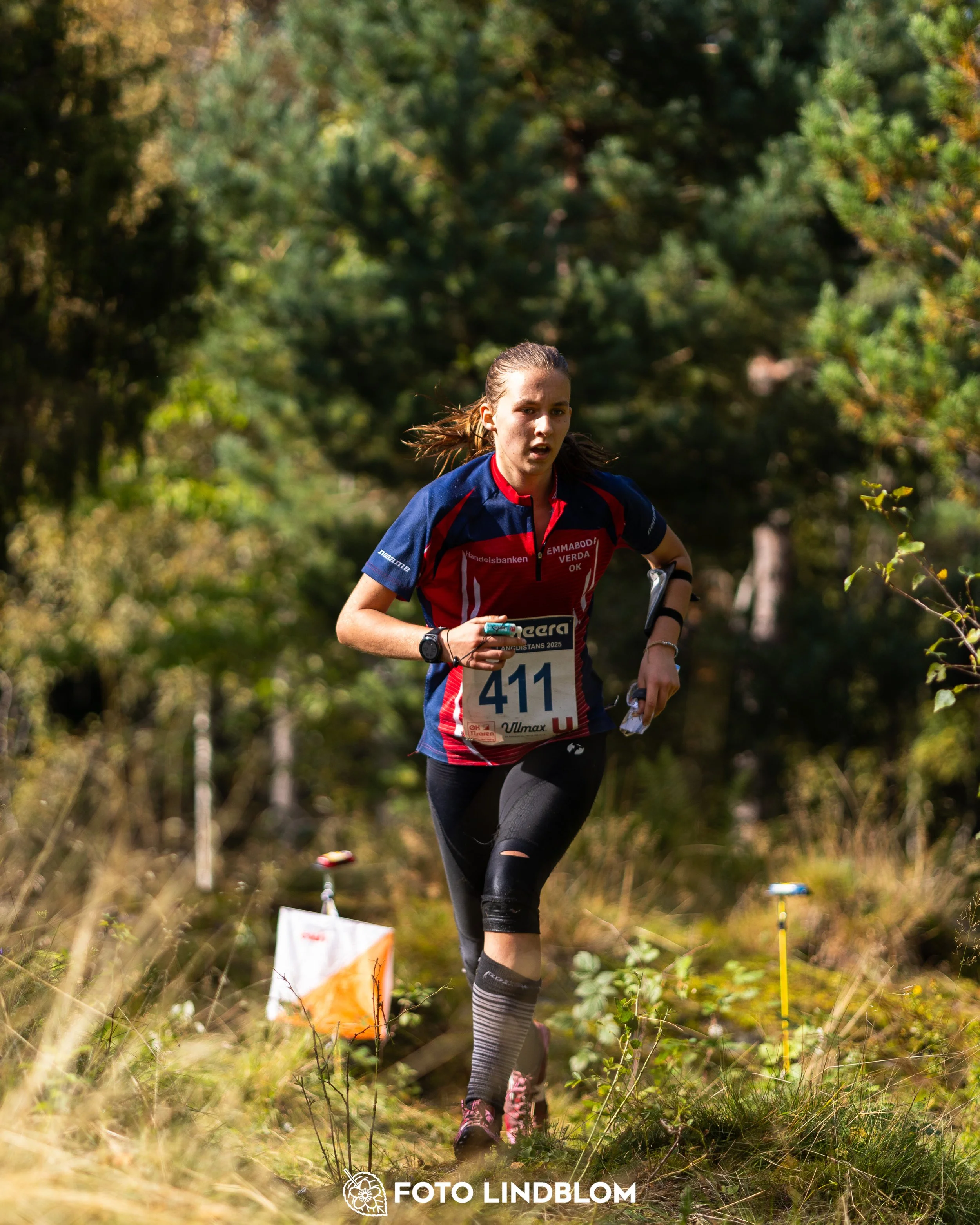 A picture from the Swedish national championship in long distance orienteering and Swedish league race taken by Foto Lindblom