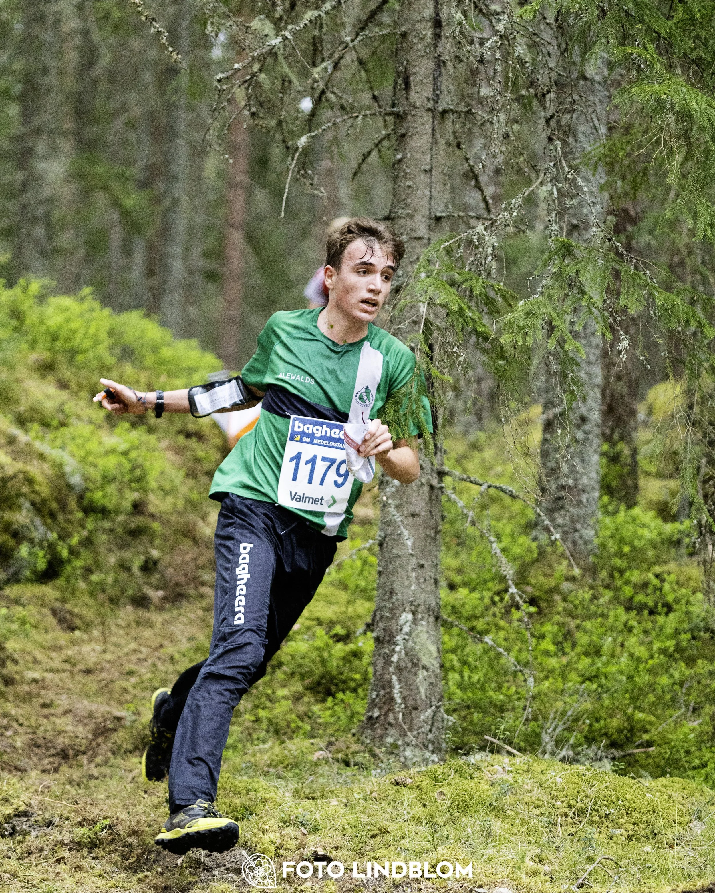A picture from the Swedish national championship in middle distance orienteering and Swedish league race