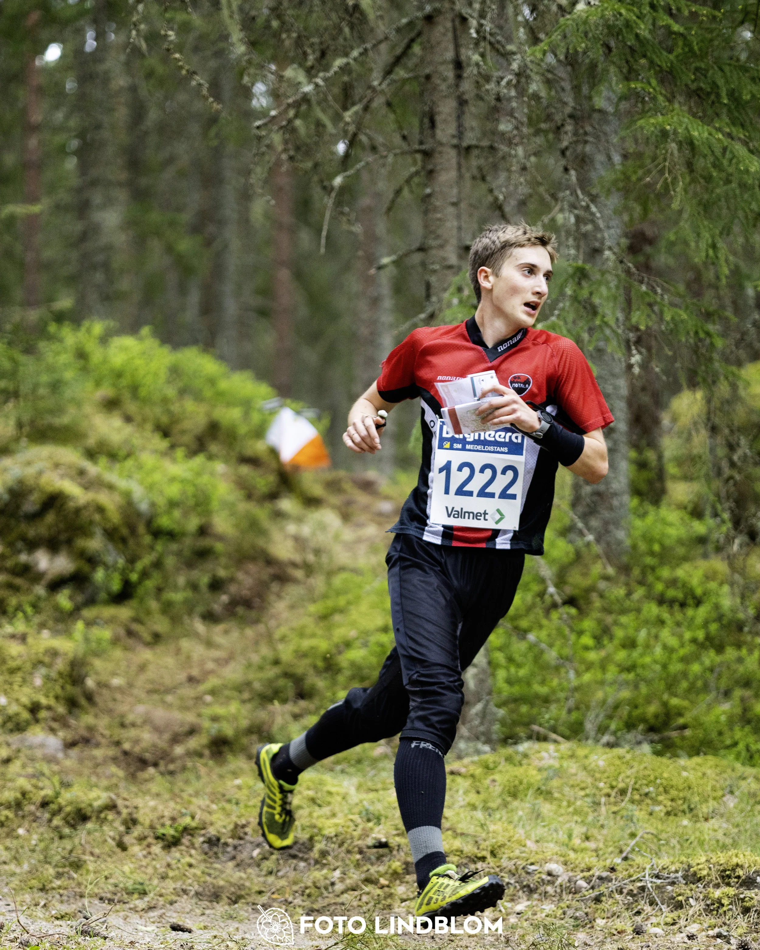 A picture from the Swedish national championship in middle distance orienteering and Swedish league race