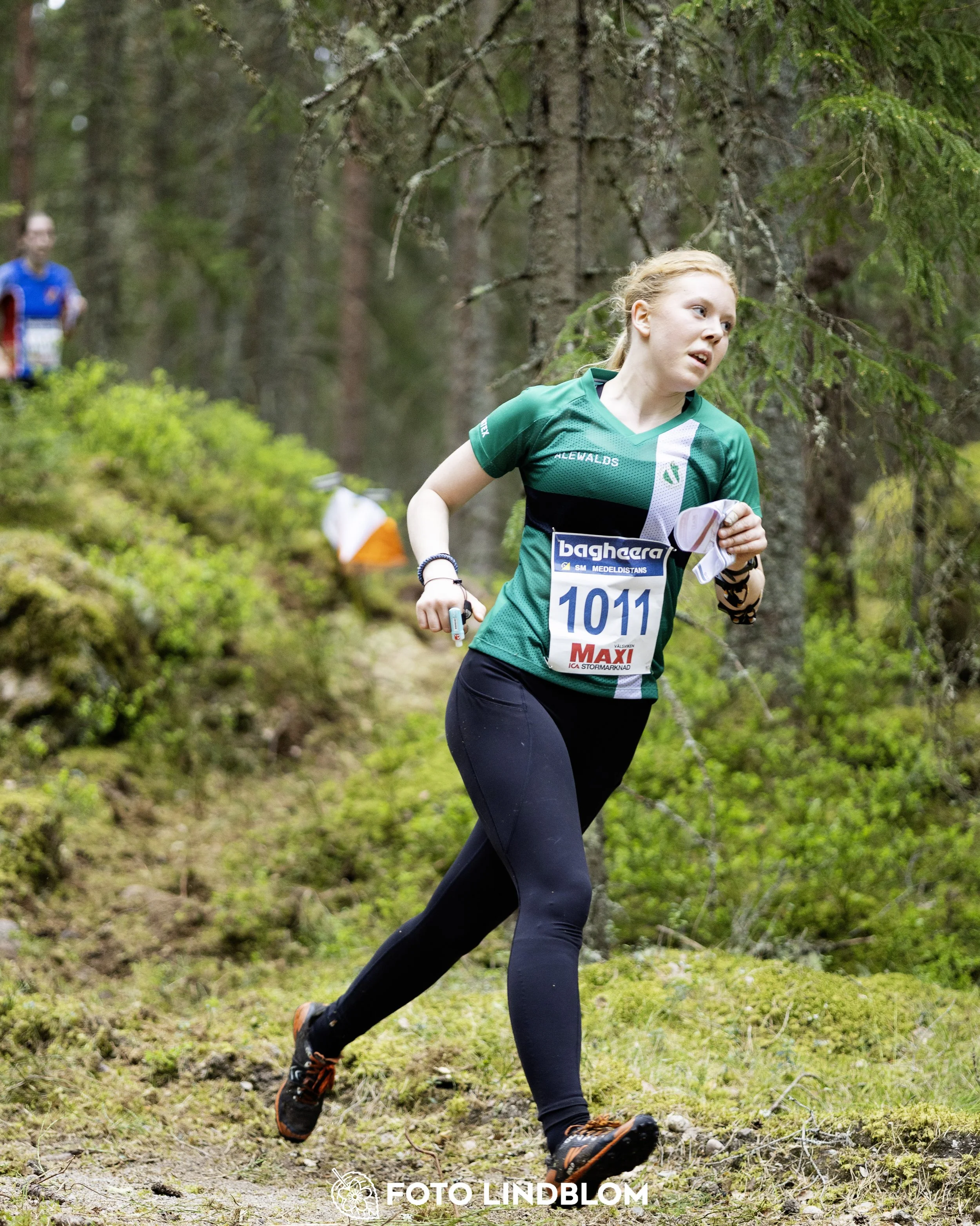A picture from the Swedish national championship in middle distance orienteering and Swedish league race