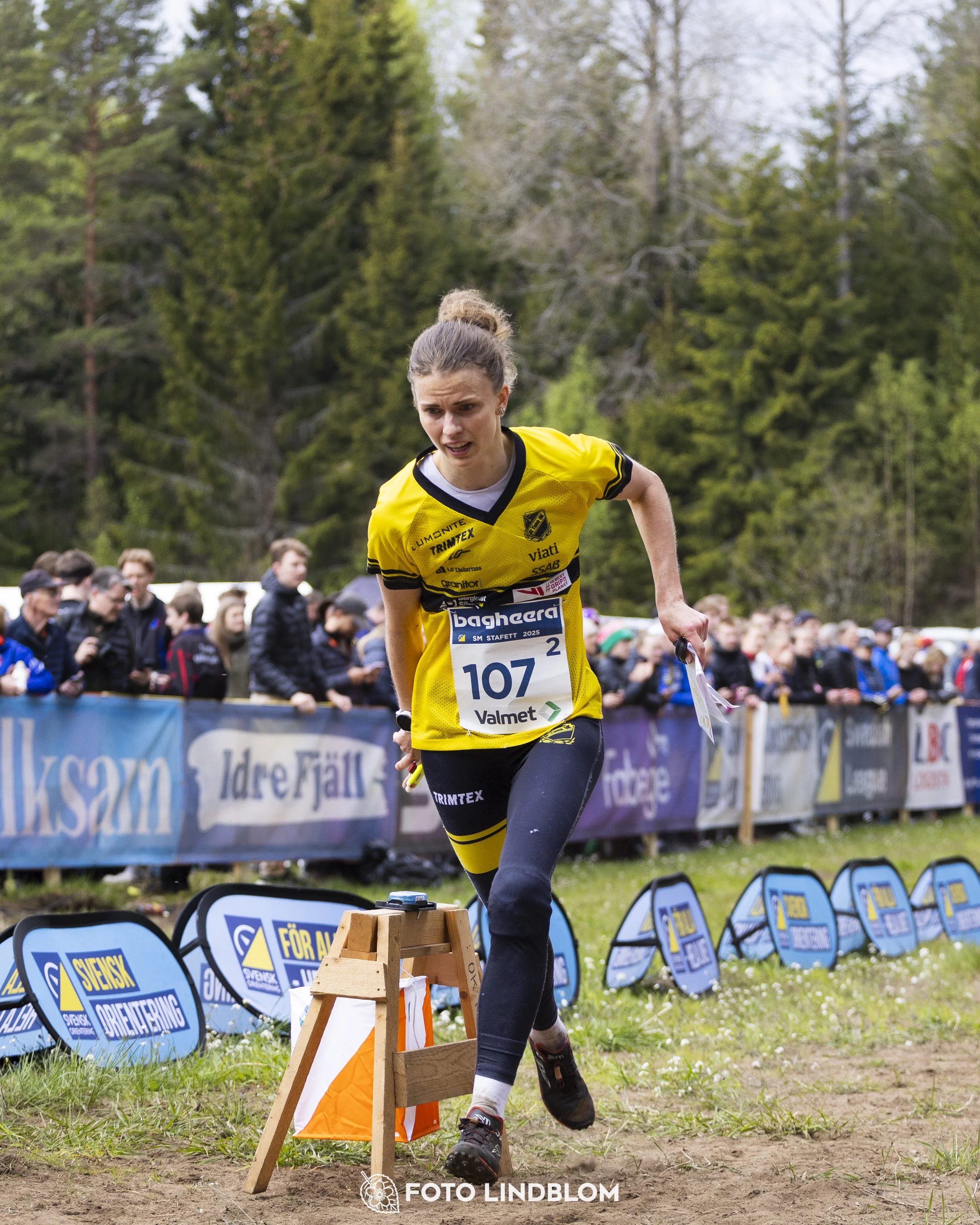 A picture from the Swedish national championship in relay orienteering