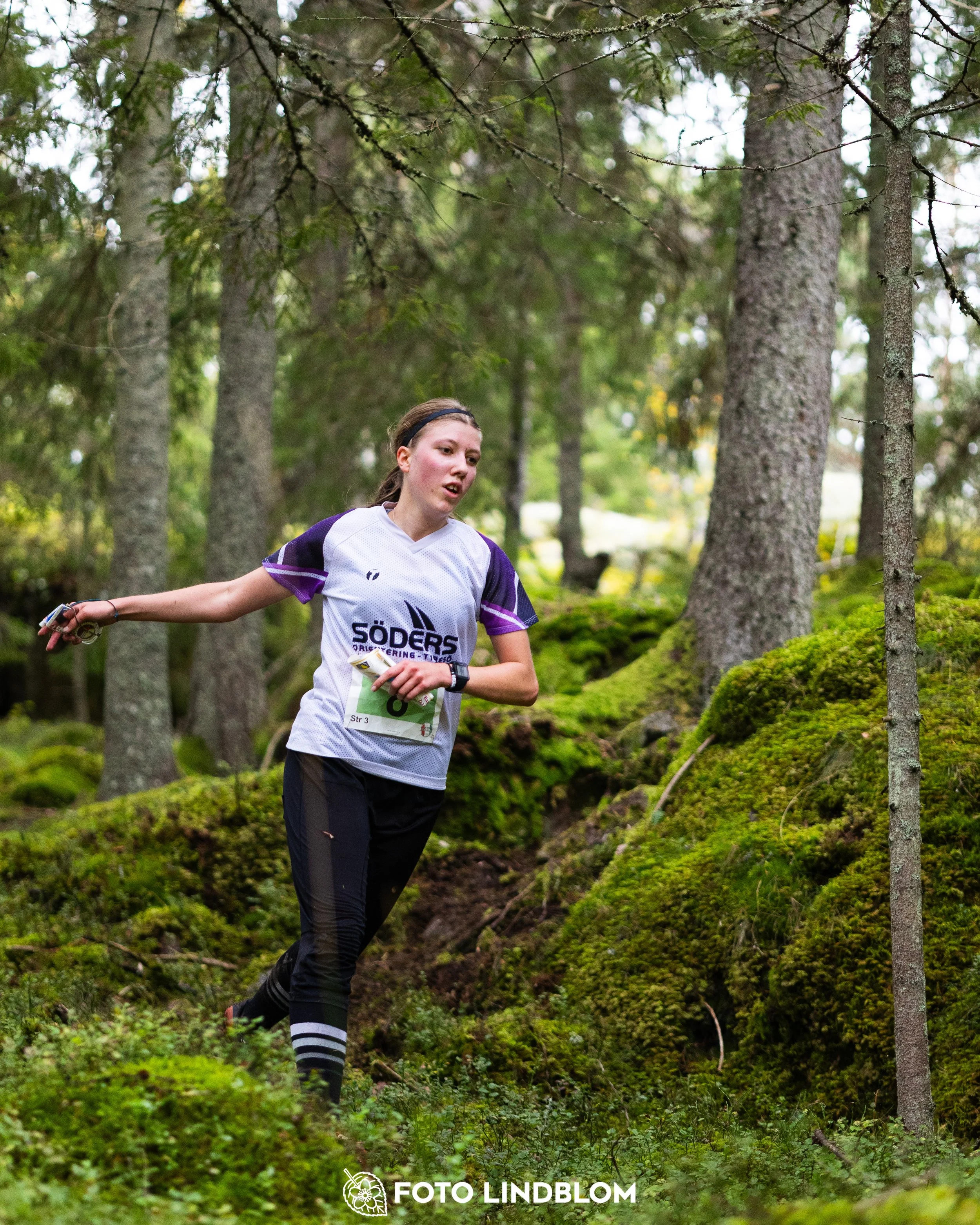 A picture from the Stockholm district championship in relay orienteering taken by Foto Lindblom