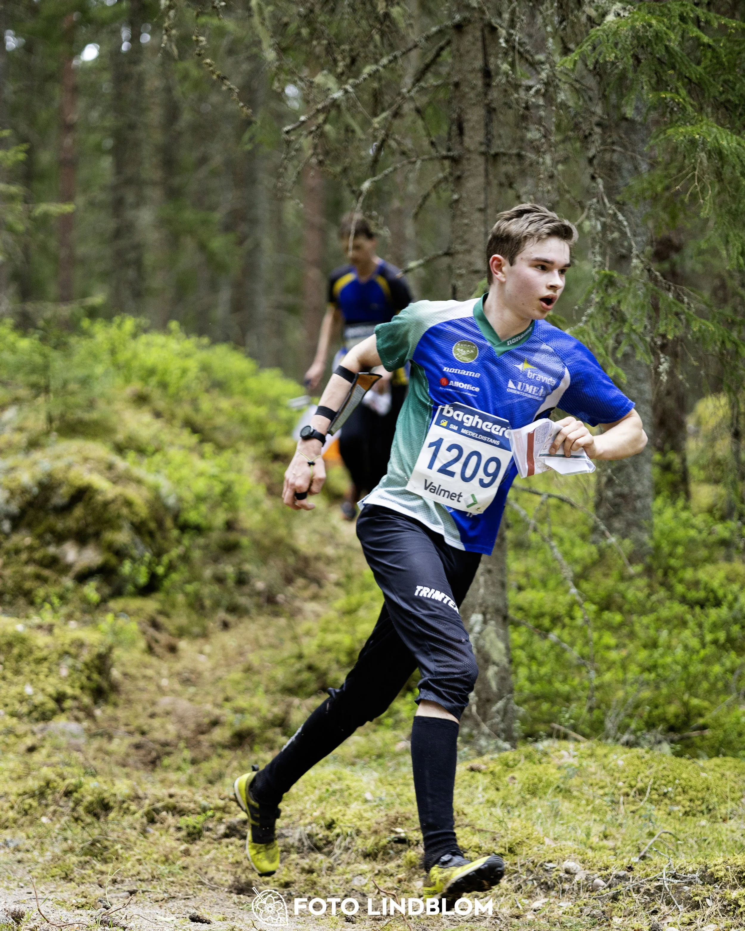 A picture from the Swedish national championship in middle distance orienteering and Swedish league race