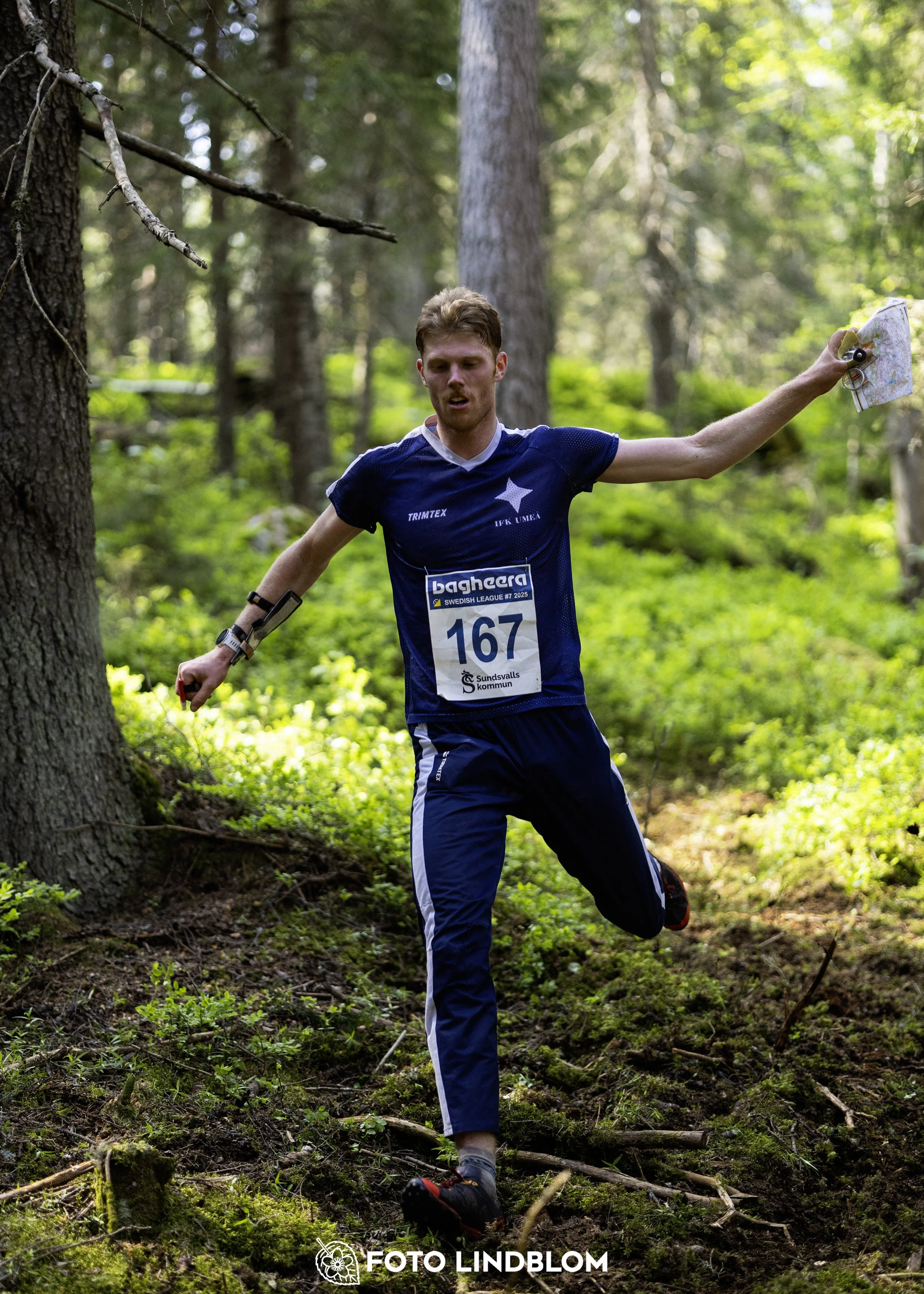 A picture from the seventh stage of the Swedish League orienteering competition