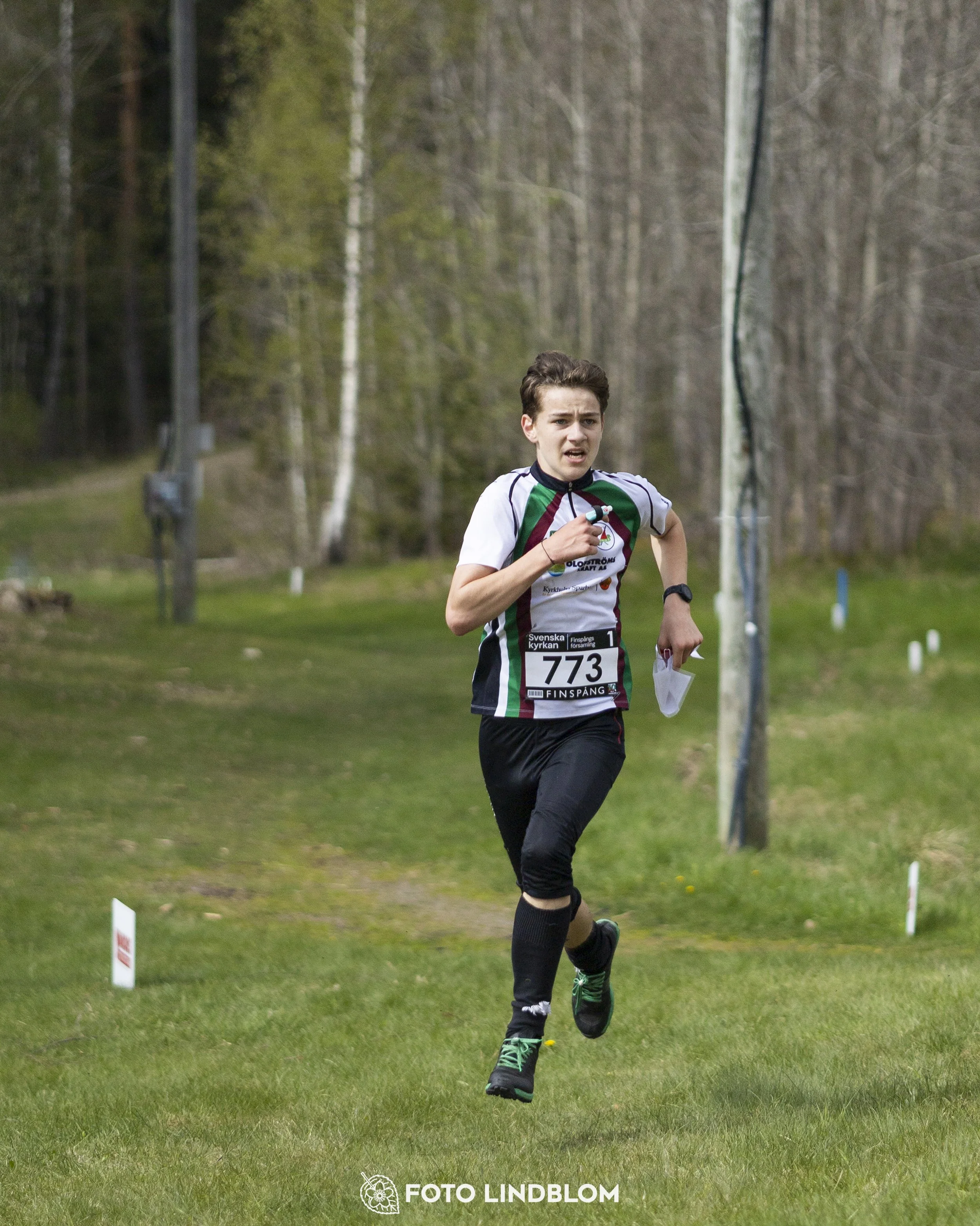 A picture from the youth relay at 10-Mila orienteering competition