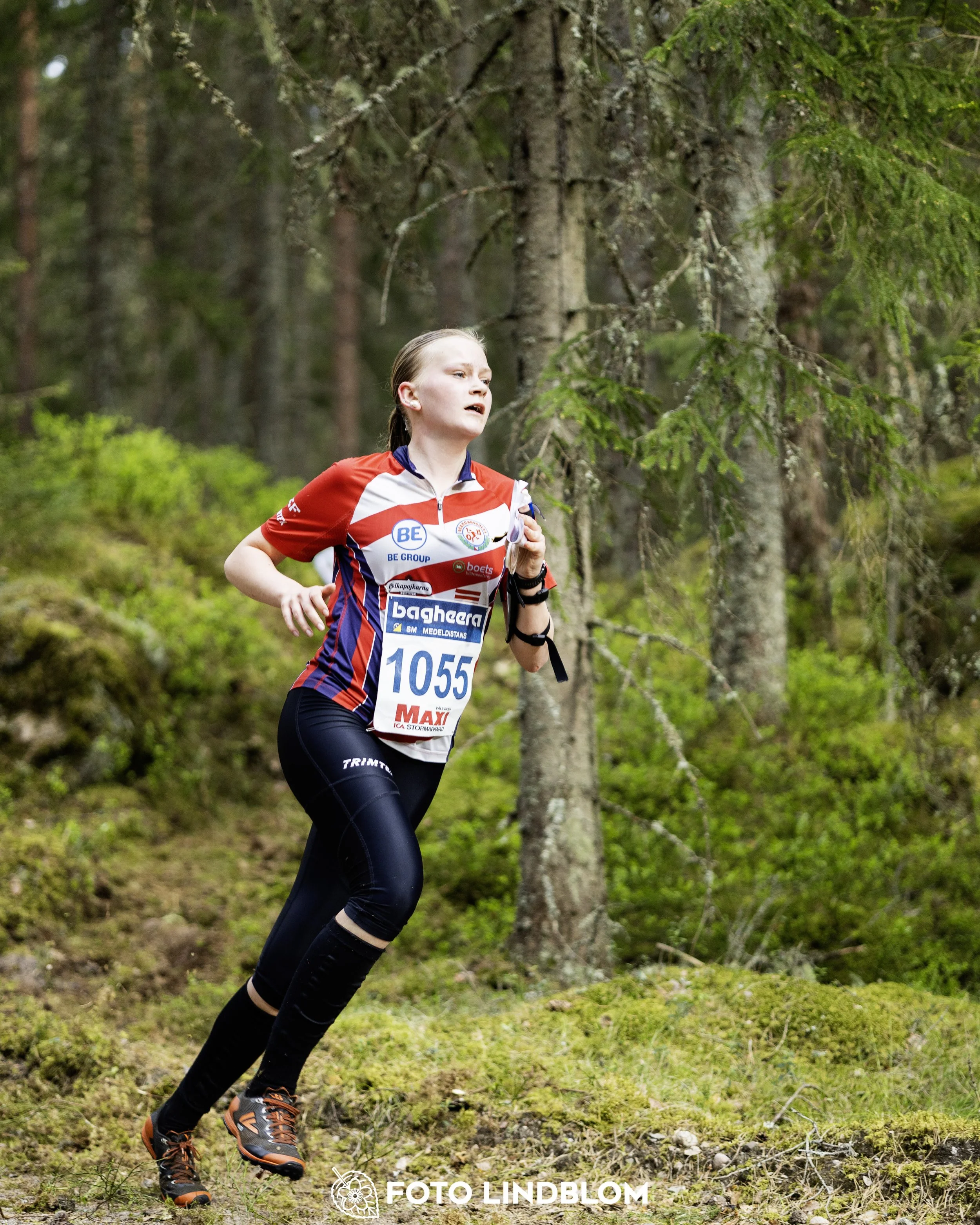 A picture from the Swedish national championship in middle distance orienteering and Swedish league race