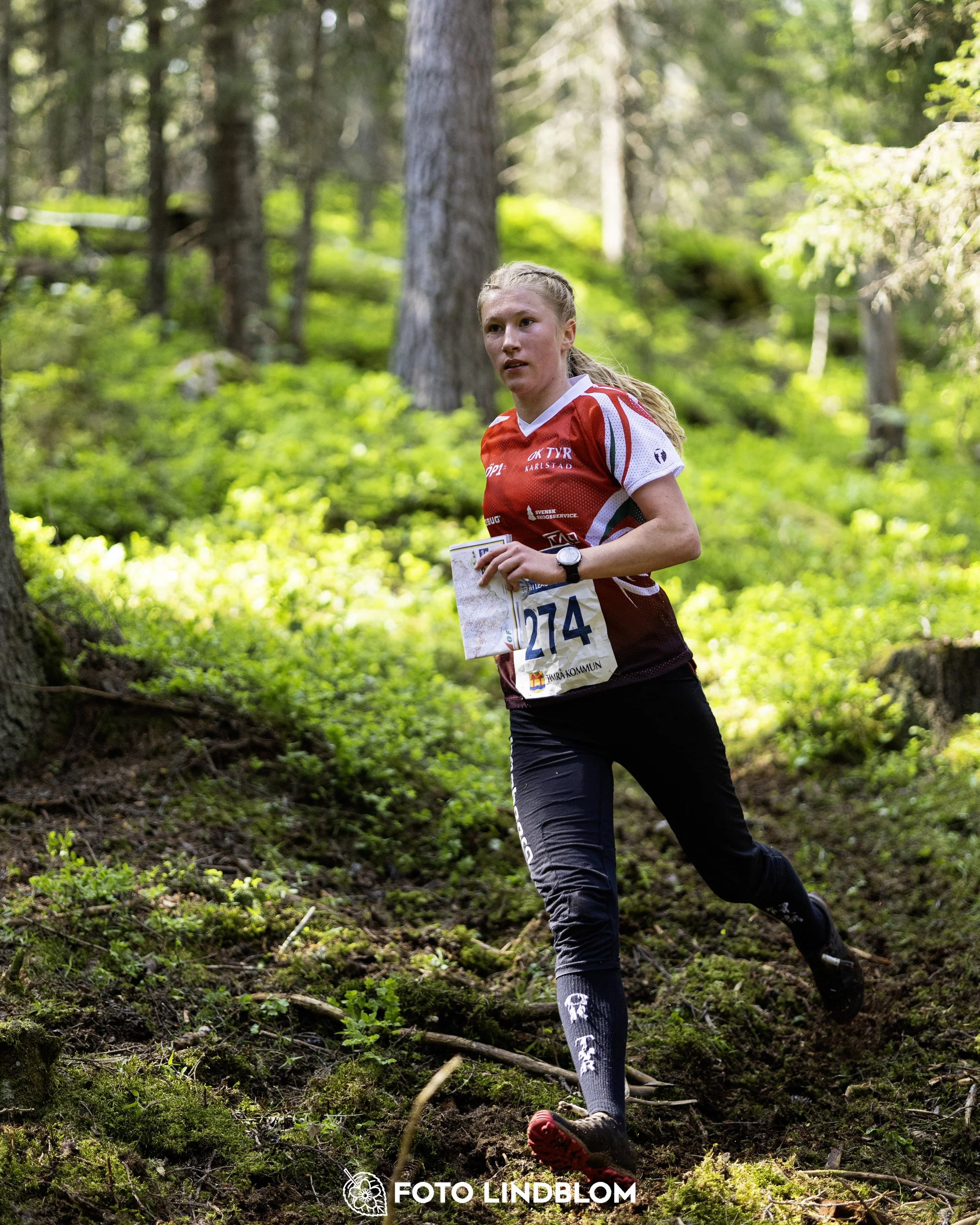 A picture from the seventh stage of the Swedish League orienteering competition