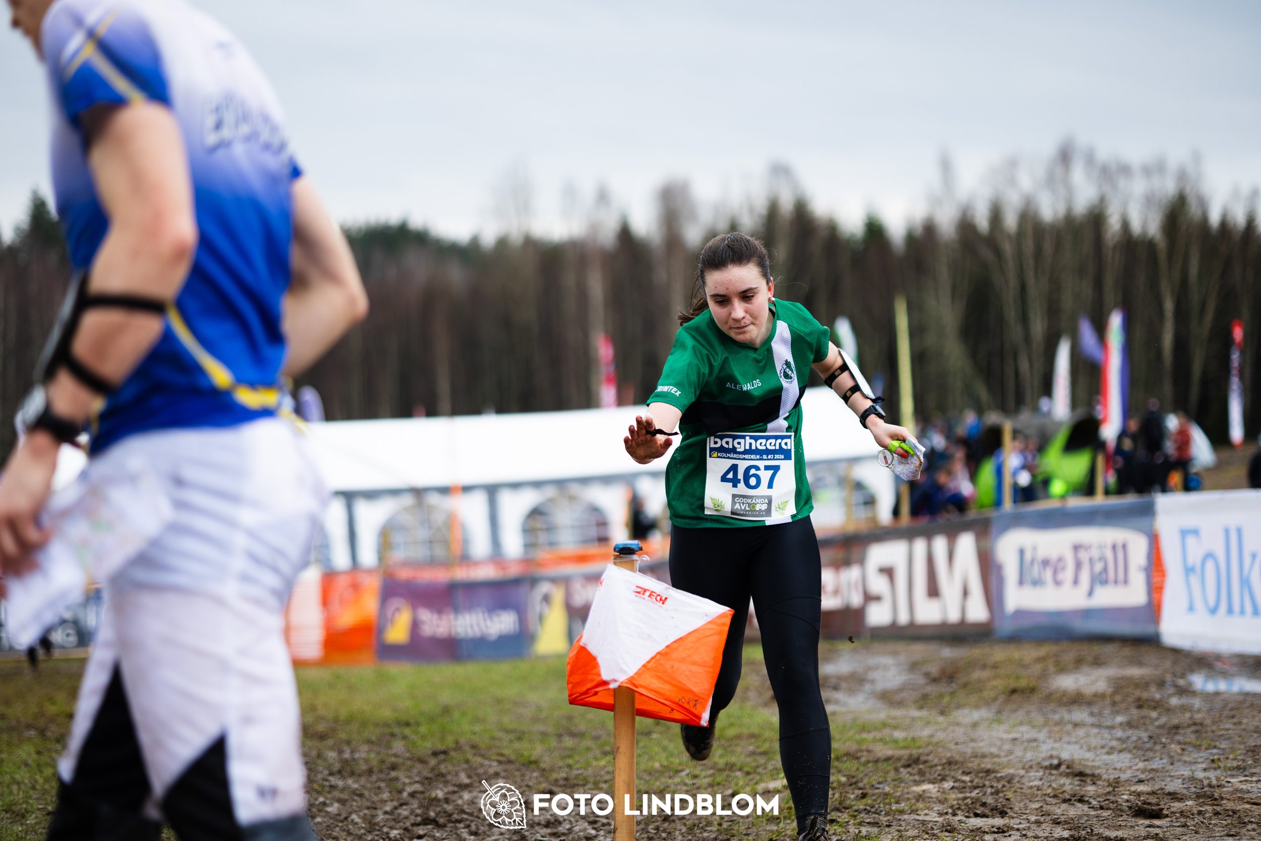 A photo from the Swedish League orienteering competition in Kolmården spring 2026, captured by Foto Lindblom.