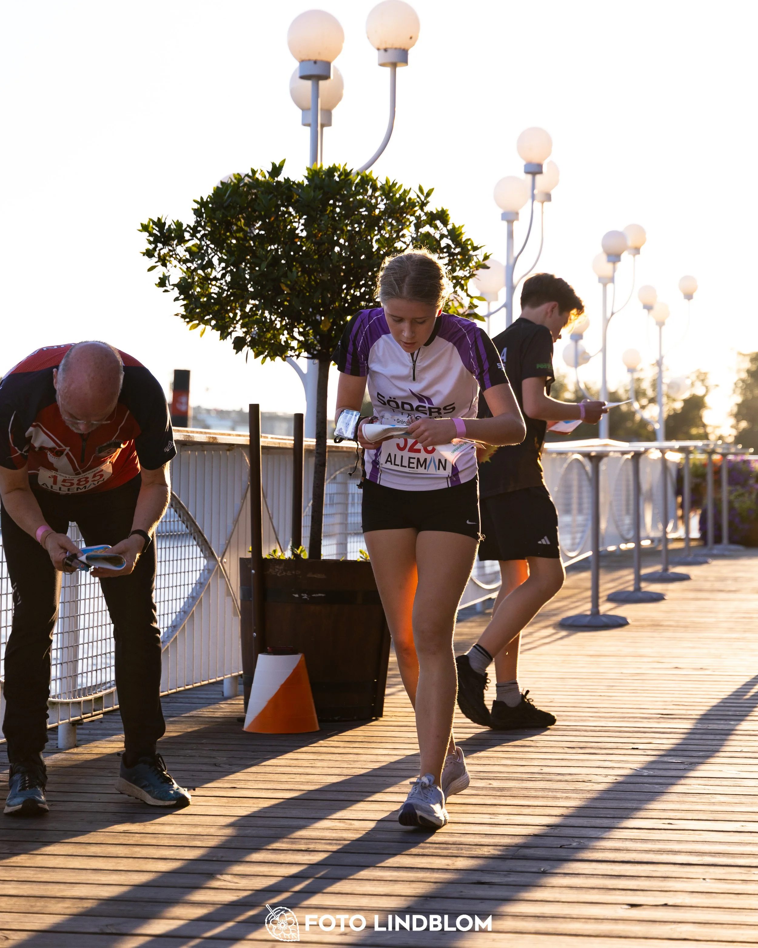A picture from the orienteering event called Gröna Lund Sprinten taken by Foto Lindblom