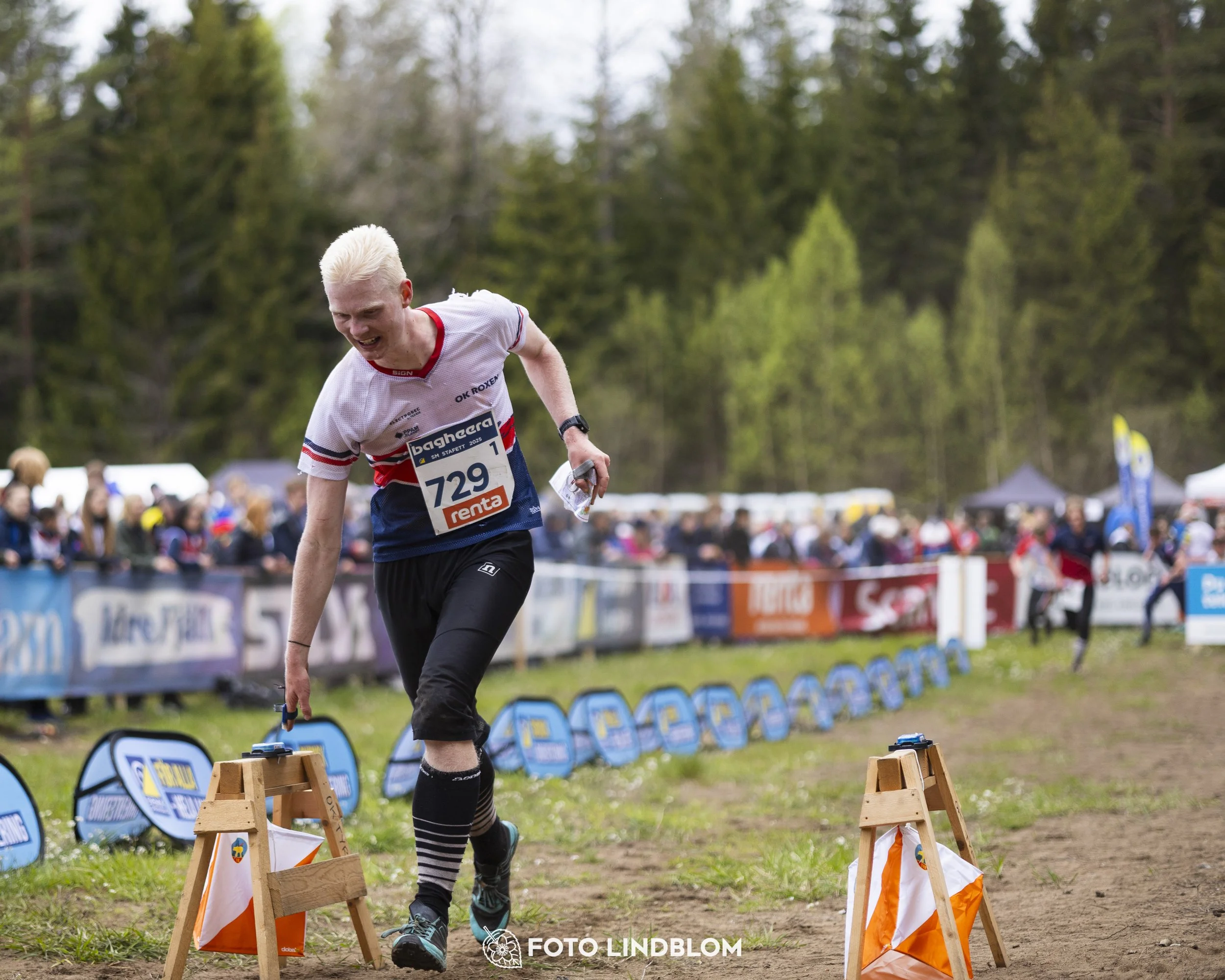 A picture from the Swedish national championship in relay orienteering