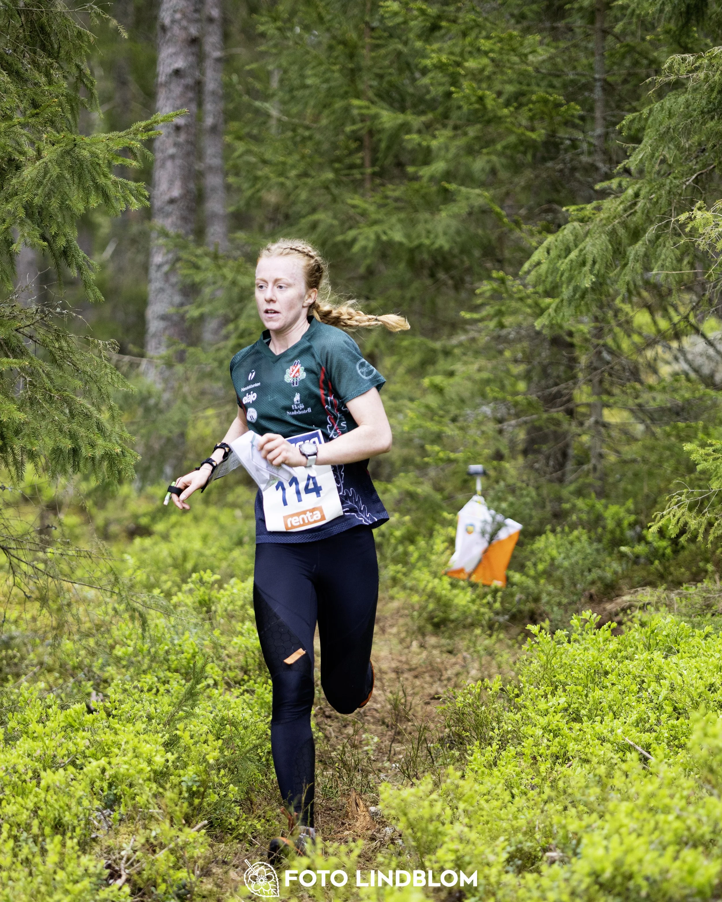 A picture from the Swedish national championship in middle distance orienteering and Swedish league race
