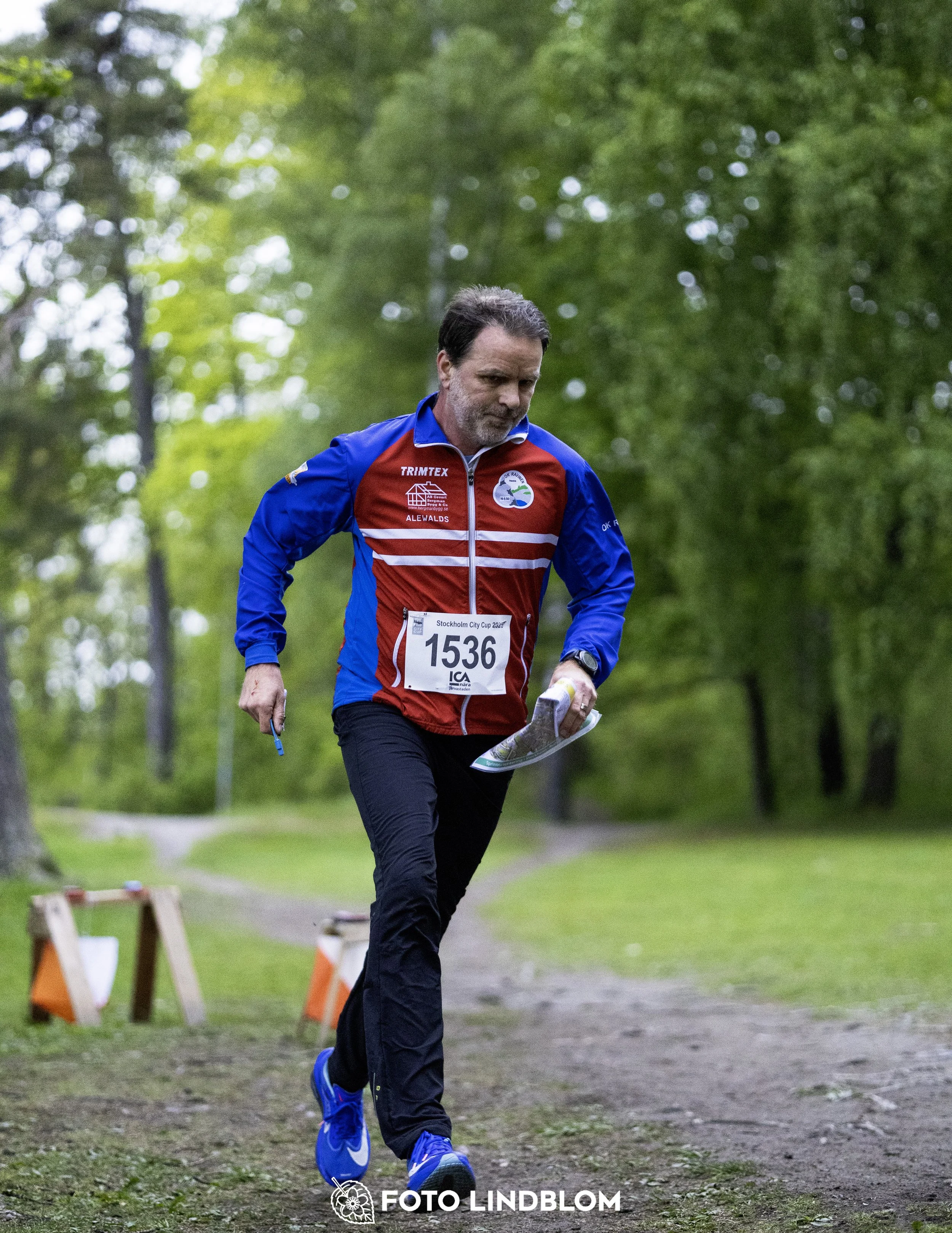A picture from the secund stage of the Stockholm City Cup sprint orienteering competition