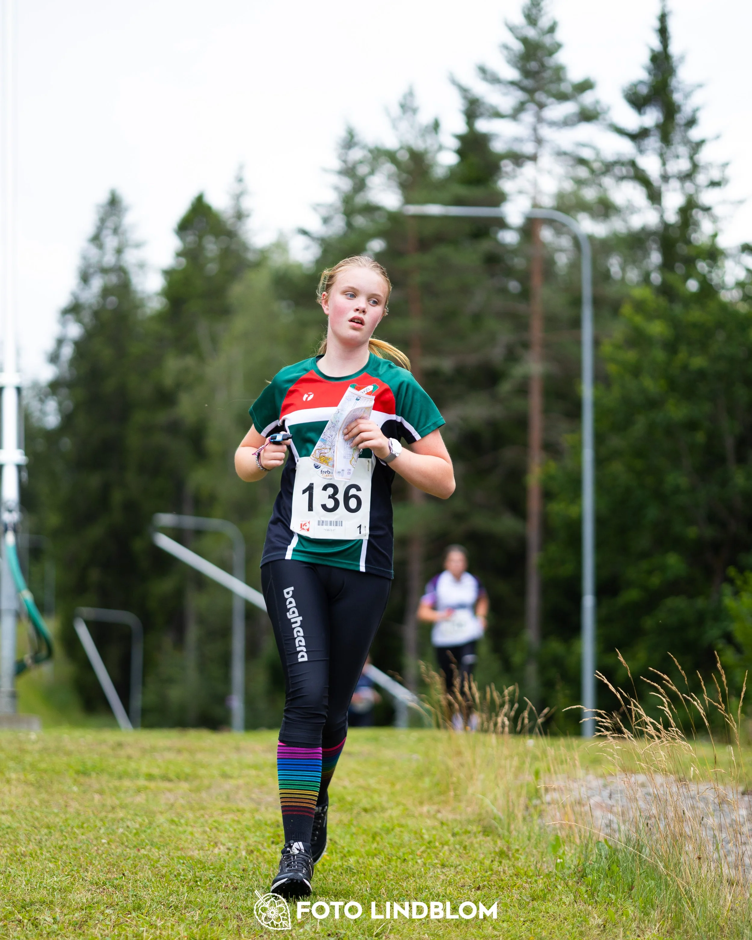 A picture from the youth 10 mila orienteering competition taken by Foto Lindblom