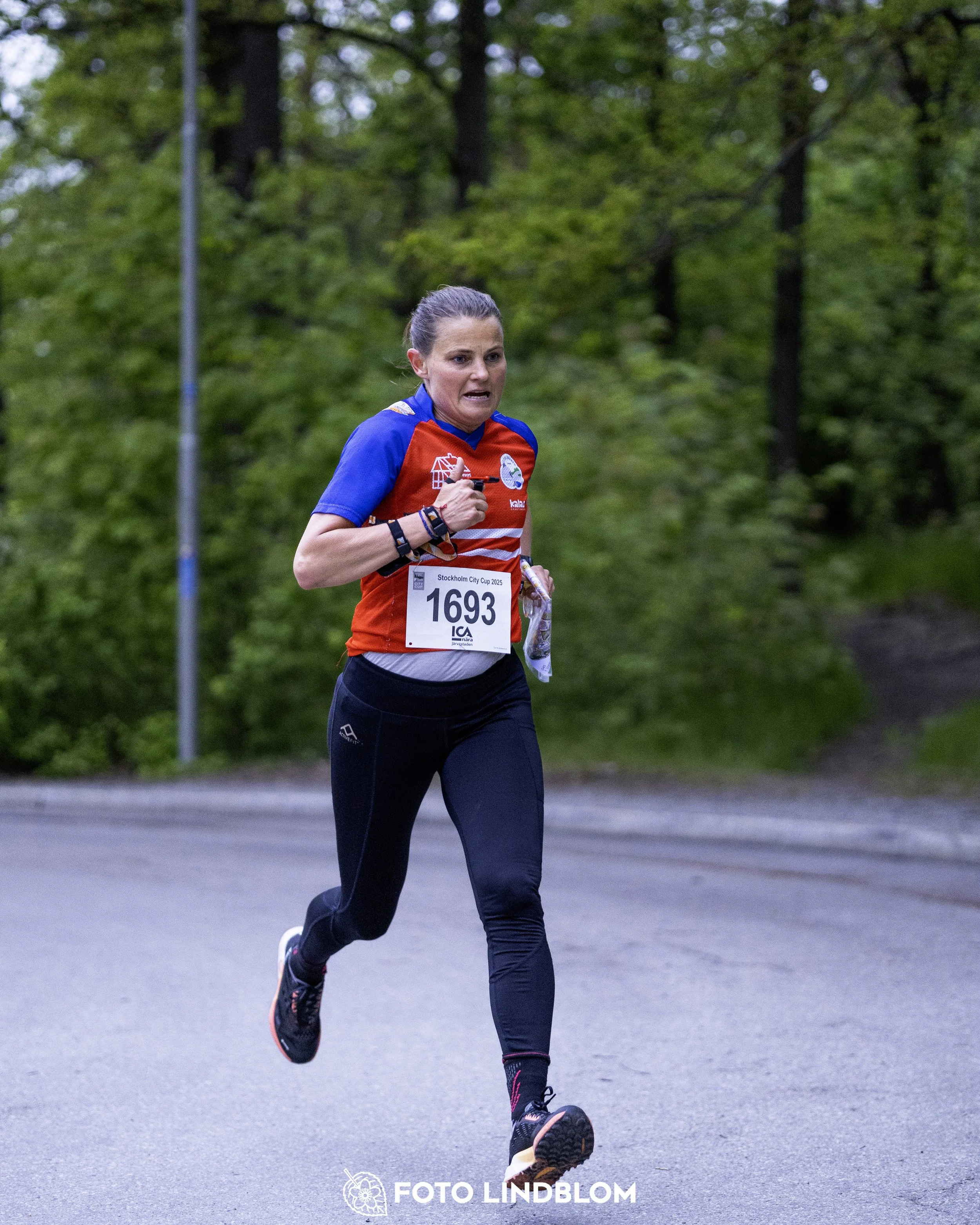 A picture from the secund stage of the Stockholm City Cup sprint orienteering competition