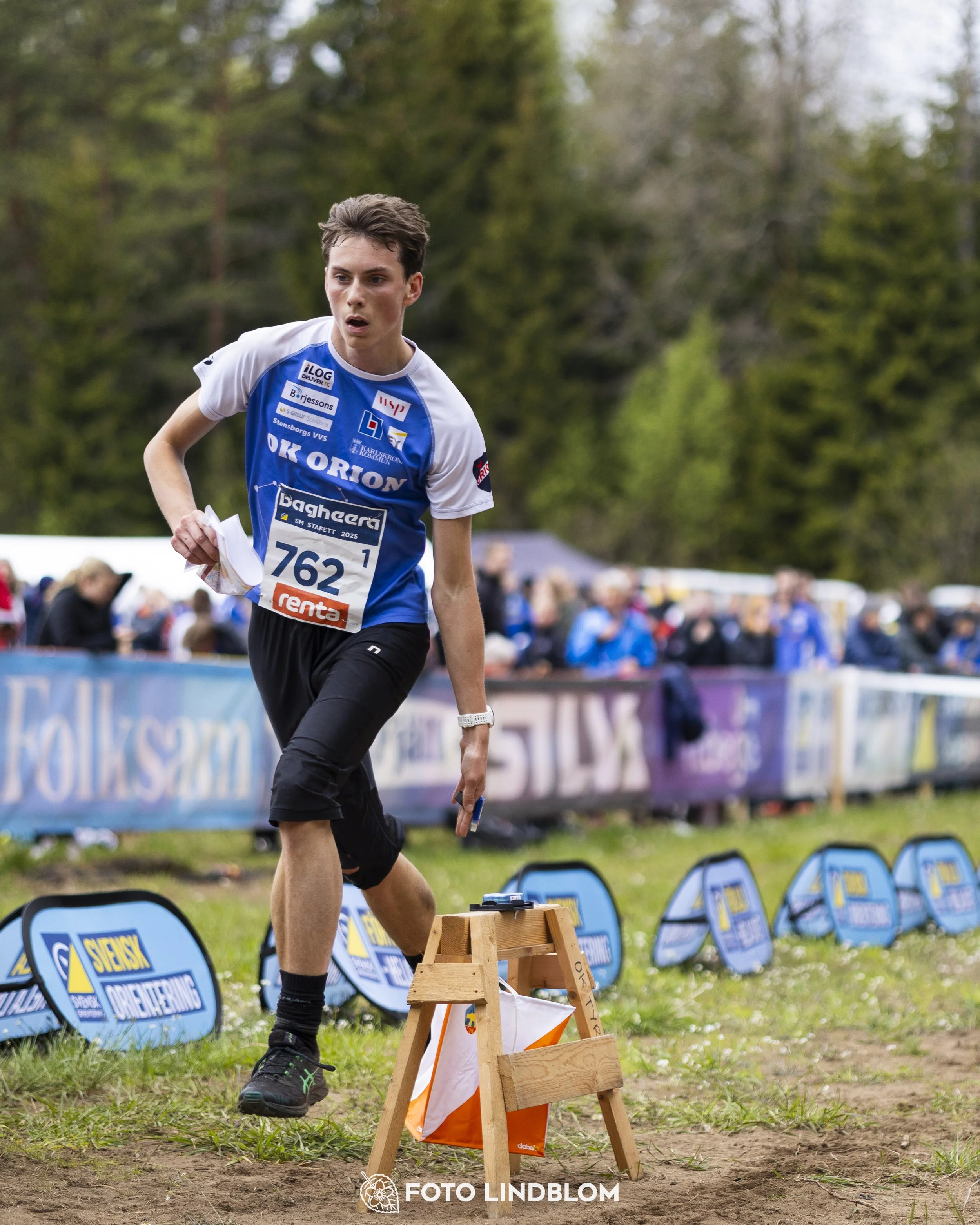A picture from the Swedish national championship in relay orienteering