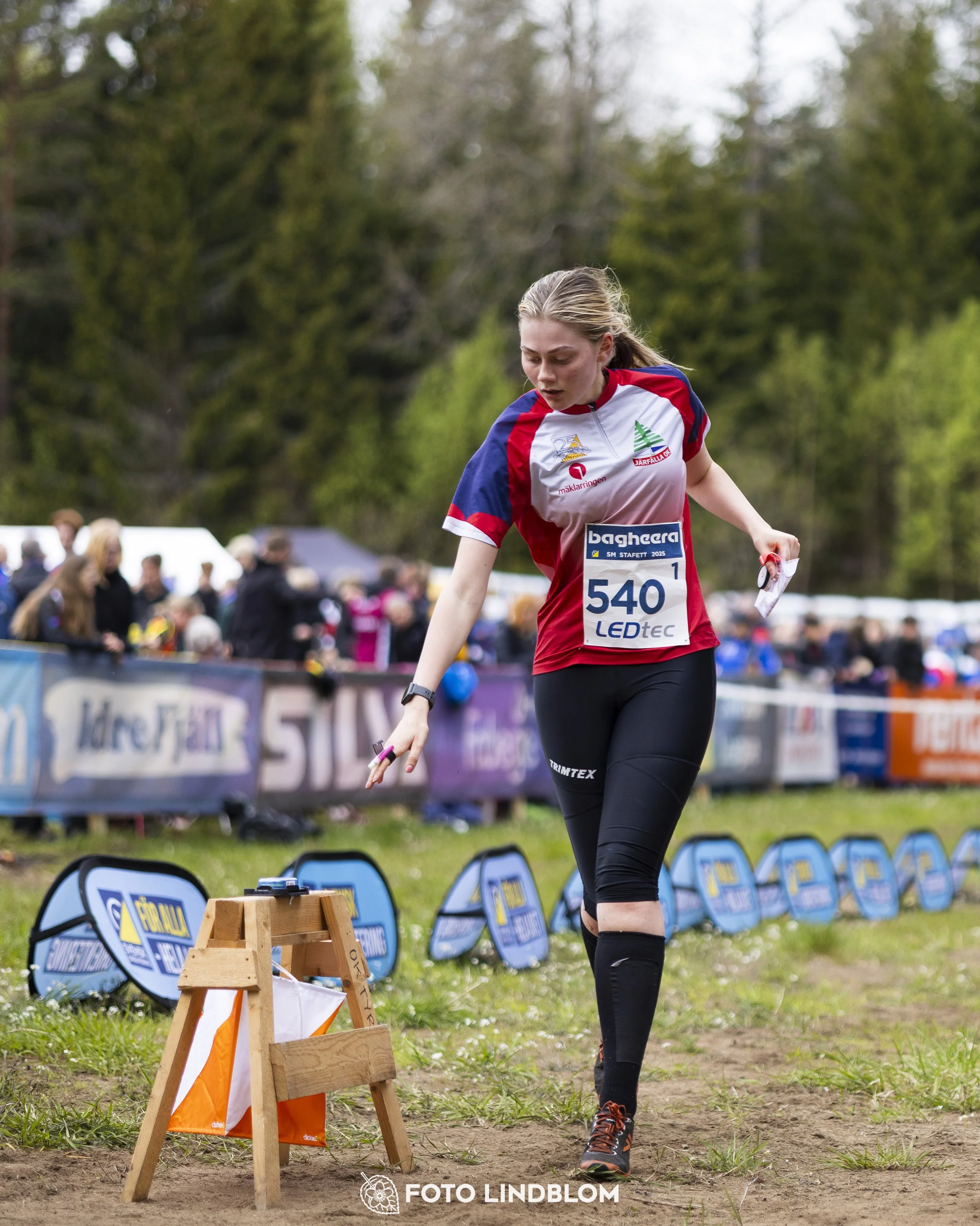 A picture from the Swedish national championship in relay orienteering