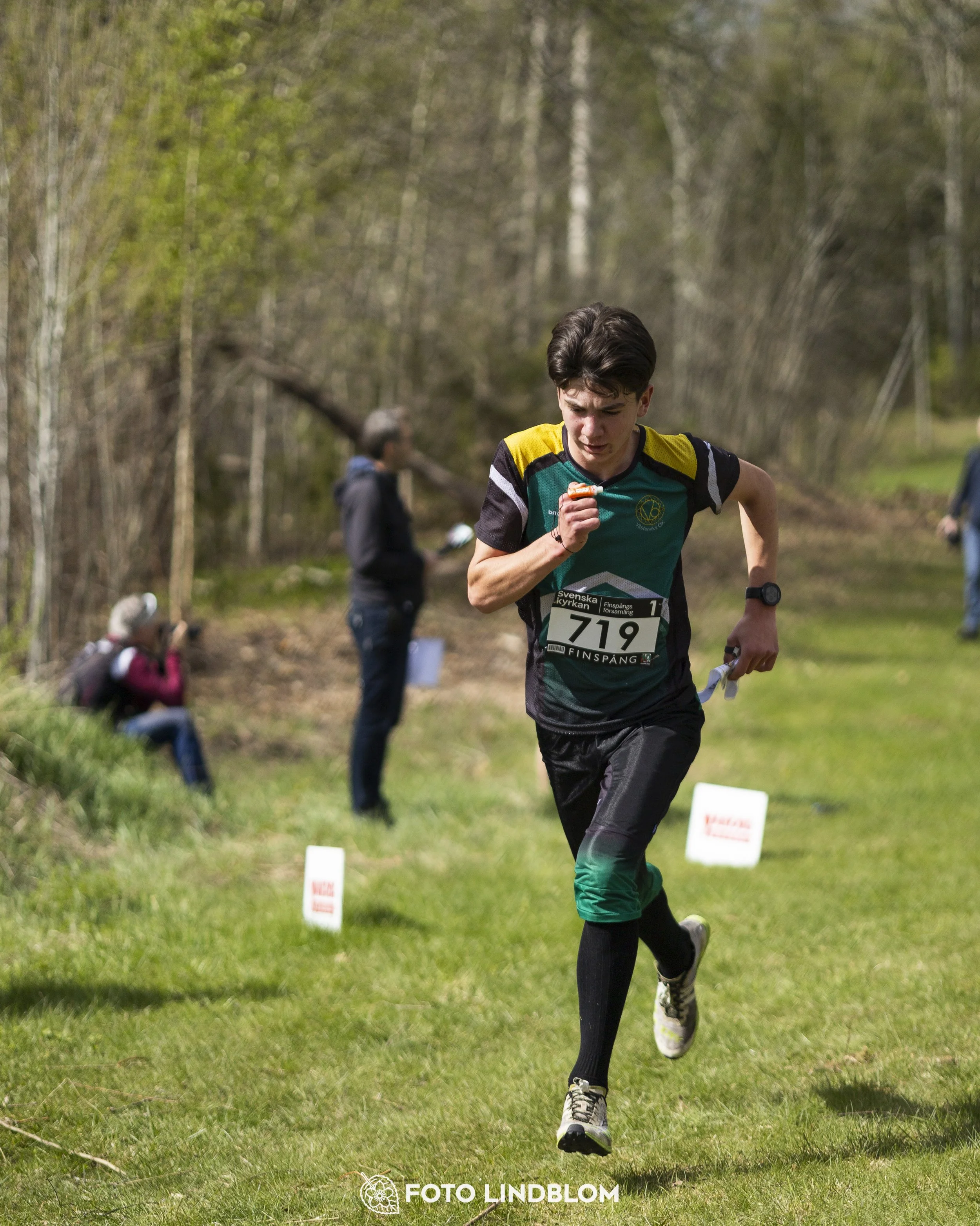 A picture from the youth relay at 10-Mila orienteering competition