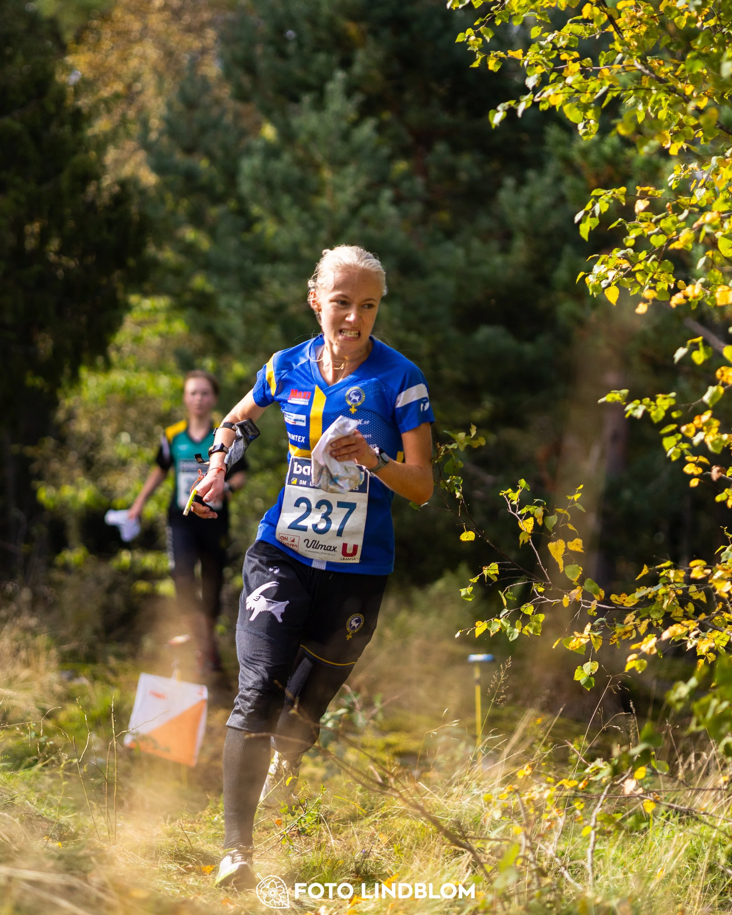 A picture from the Swedish national championship in long distance orienteering and Swedish league race taken by Foto Lindblom