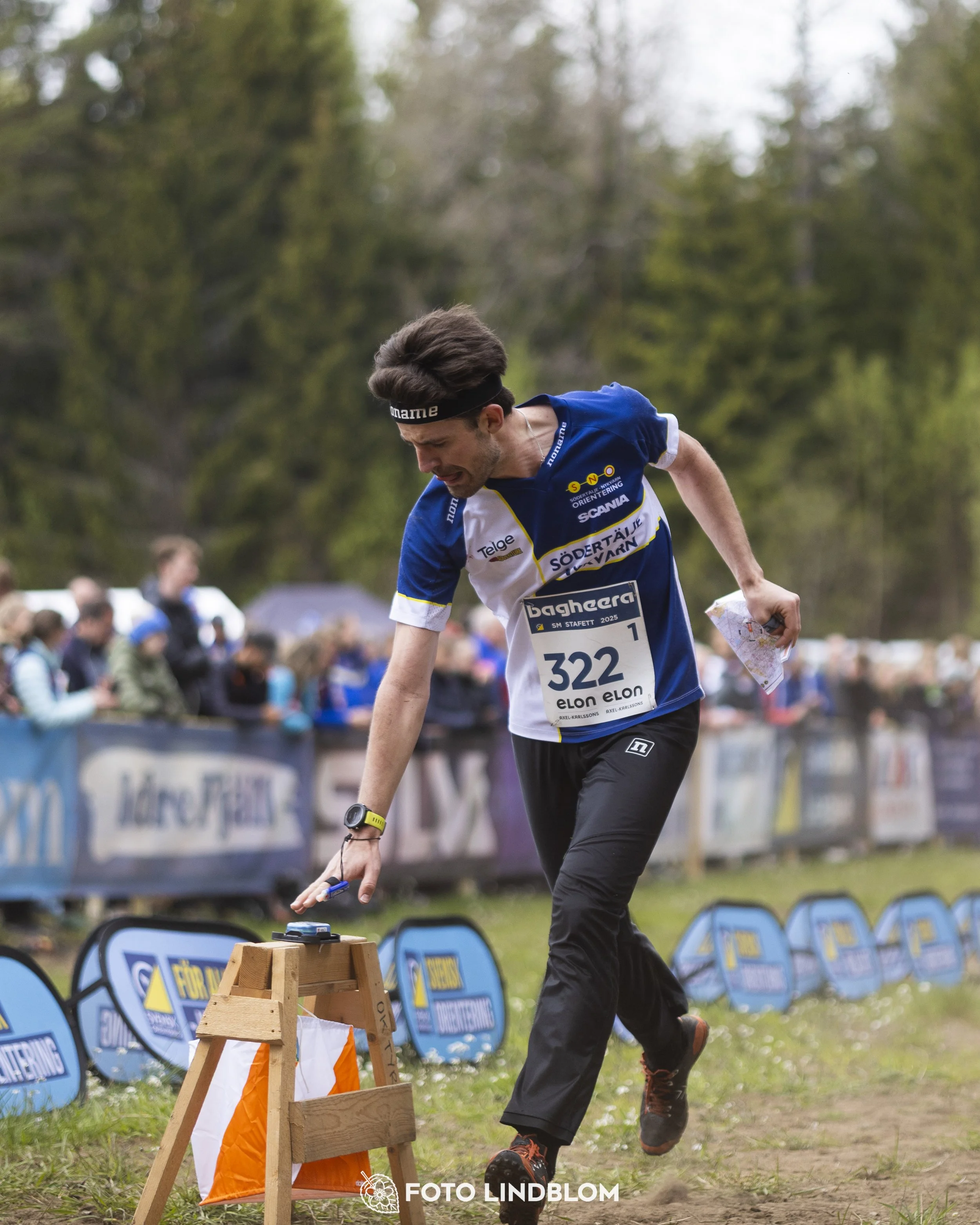 A picture from the Swedish national championship in relay orienteering