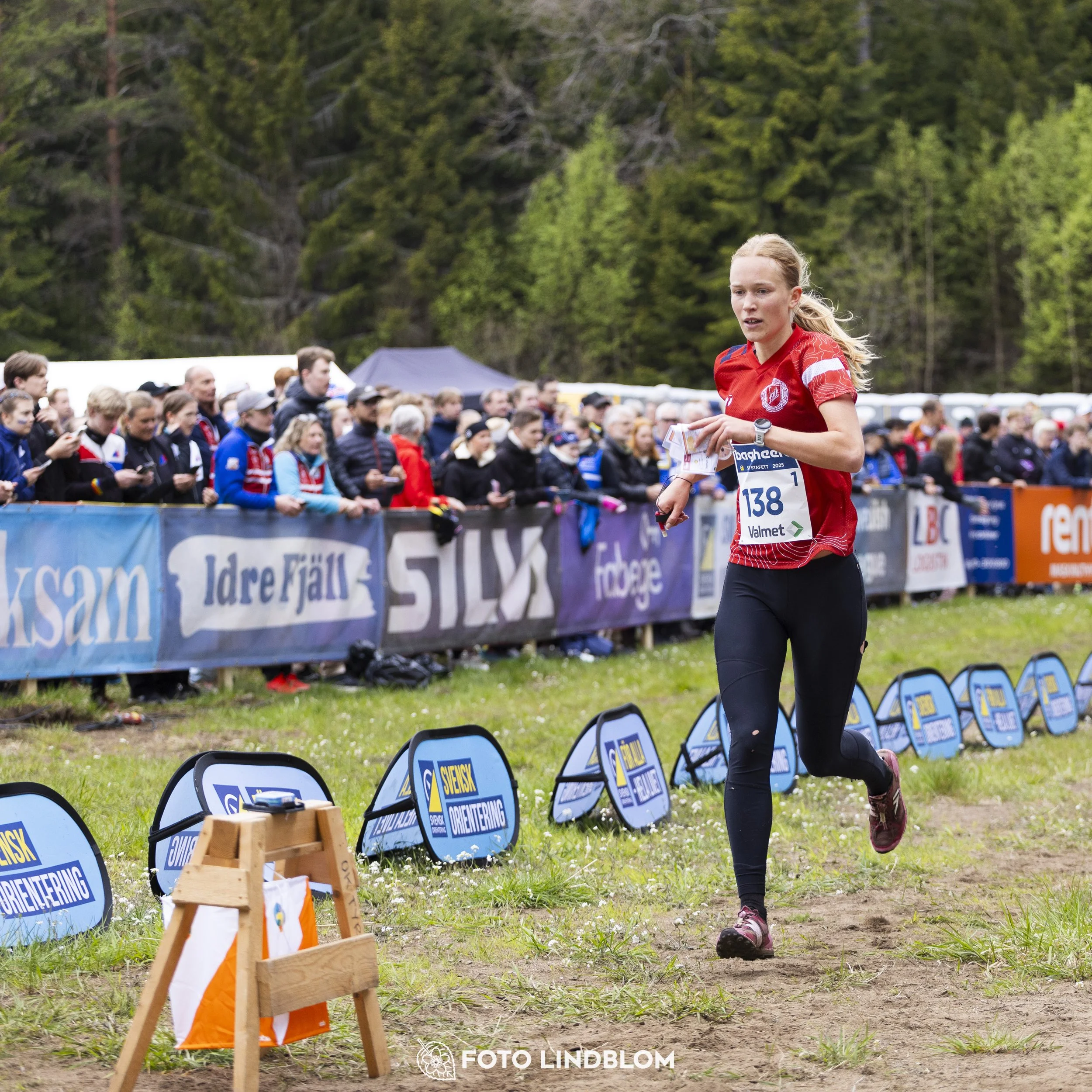 A picture from the Swedish national championship in relay orienteering