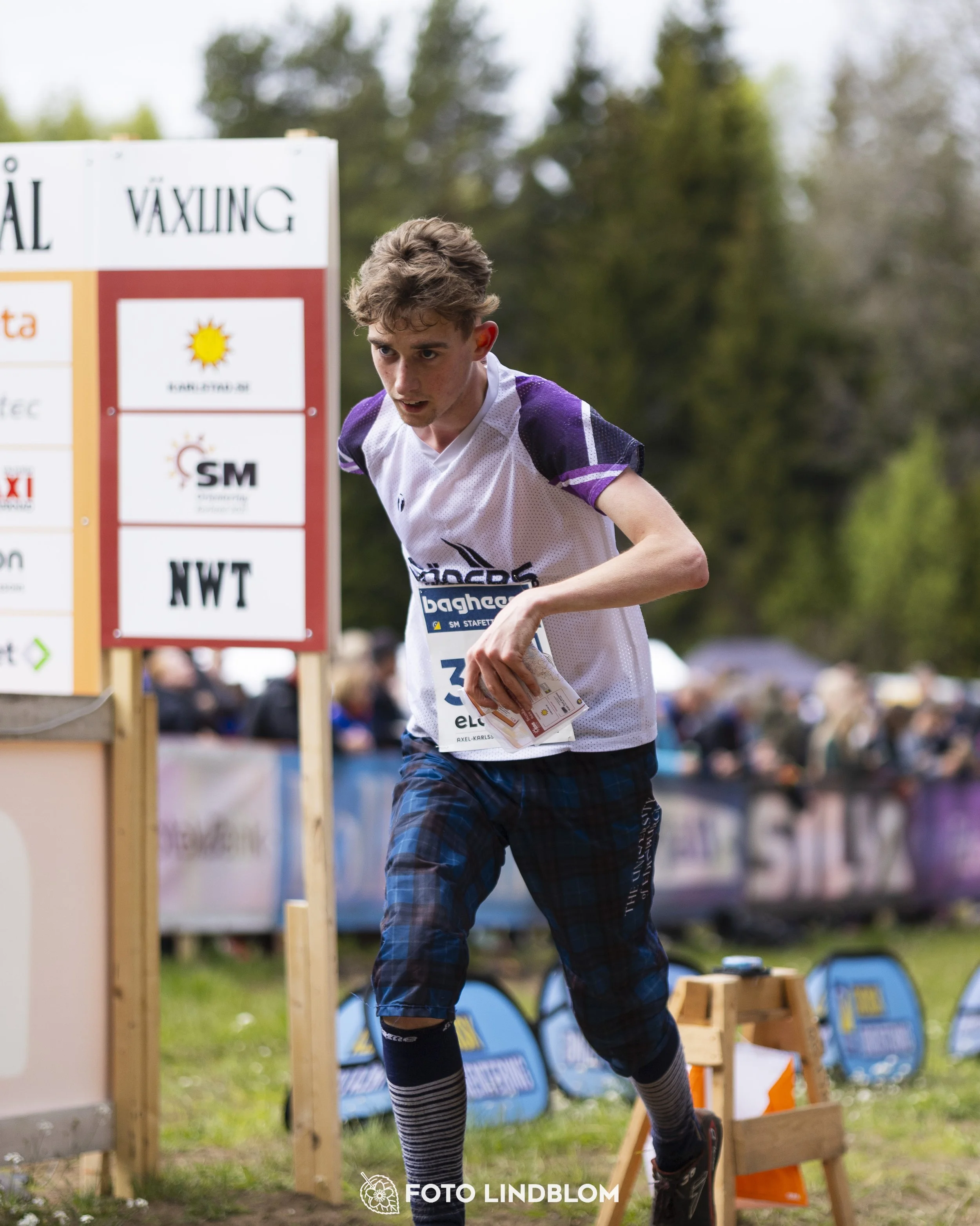 A picture from the Swedish national championship in relay orienteering