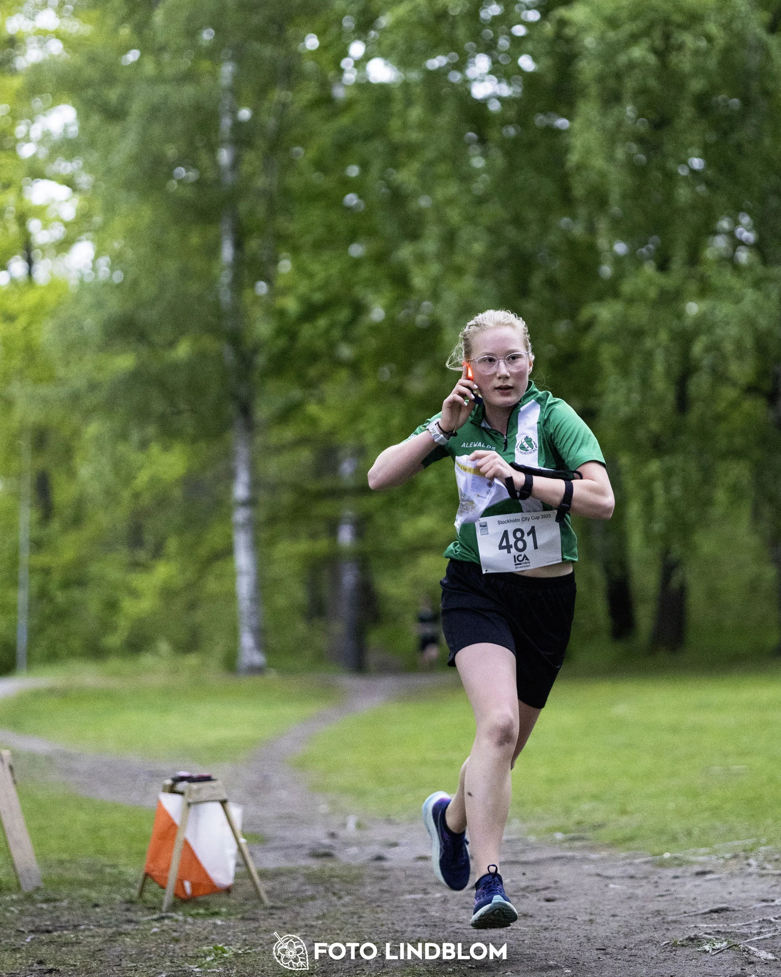 A picture from the secund stage of the Stockholm City Cup sprint orienteering competition