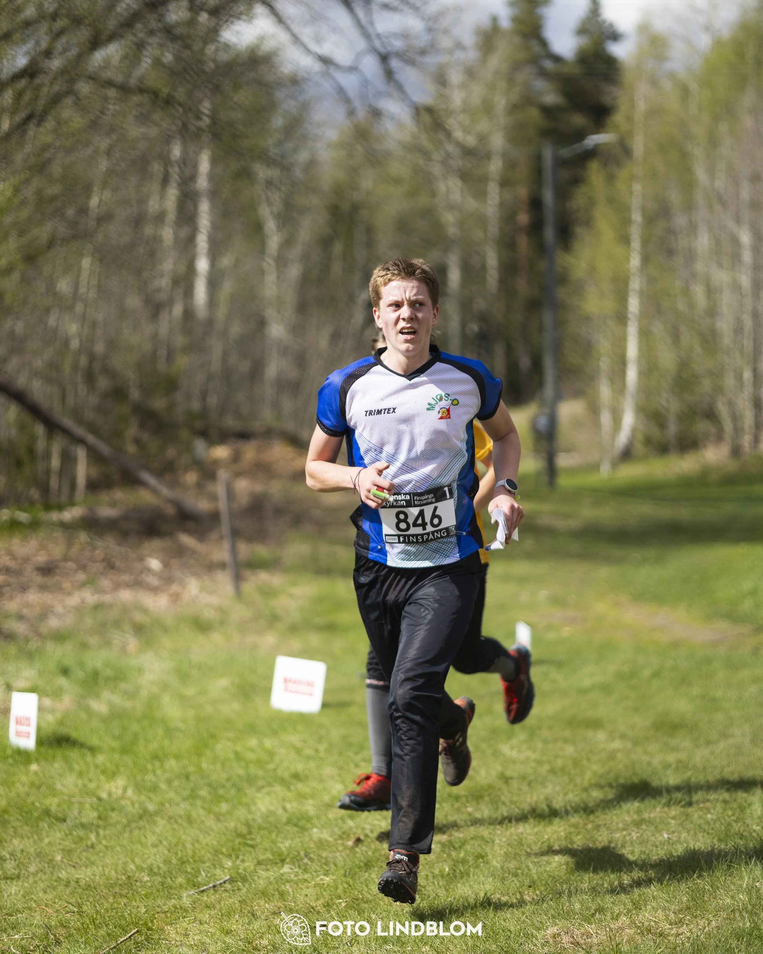 A picture from the youth relay at 10-Mila orienteering competition