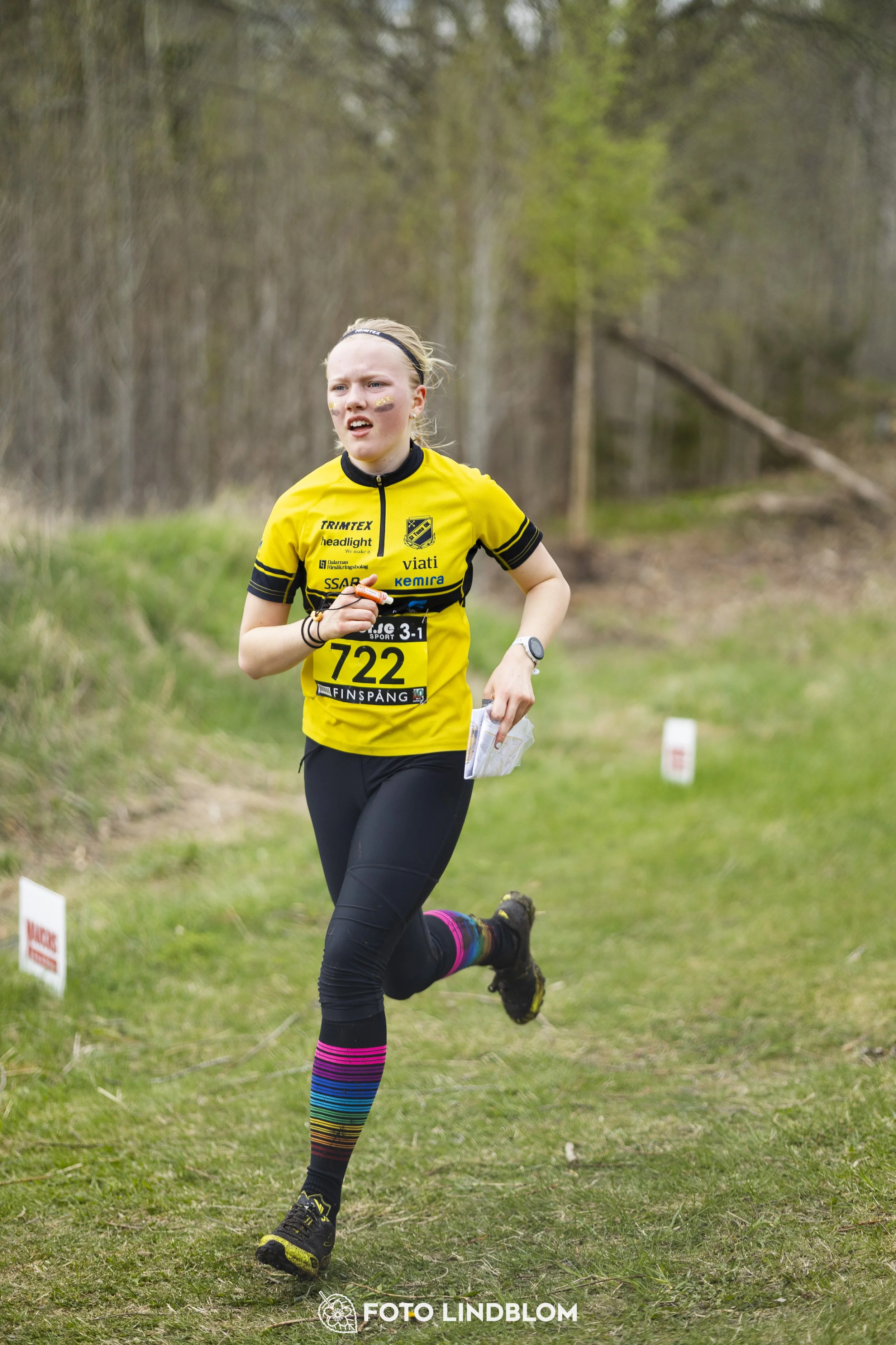 A picture from the youth relay at 10-Mila orienteering competition