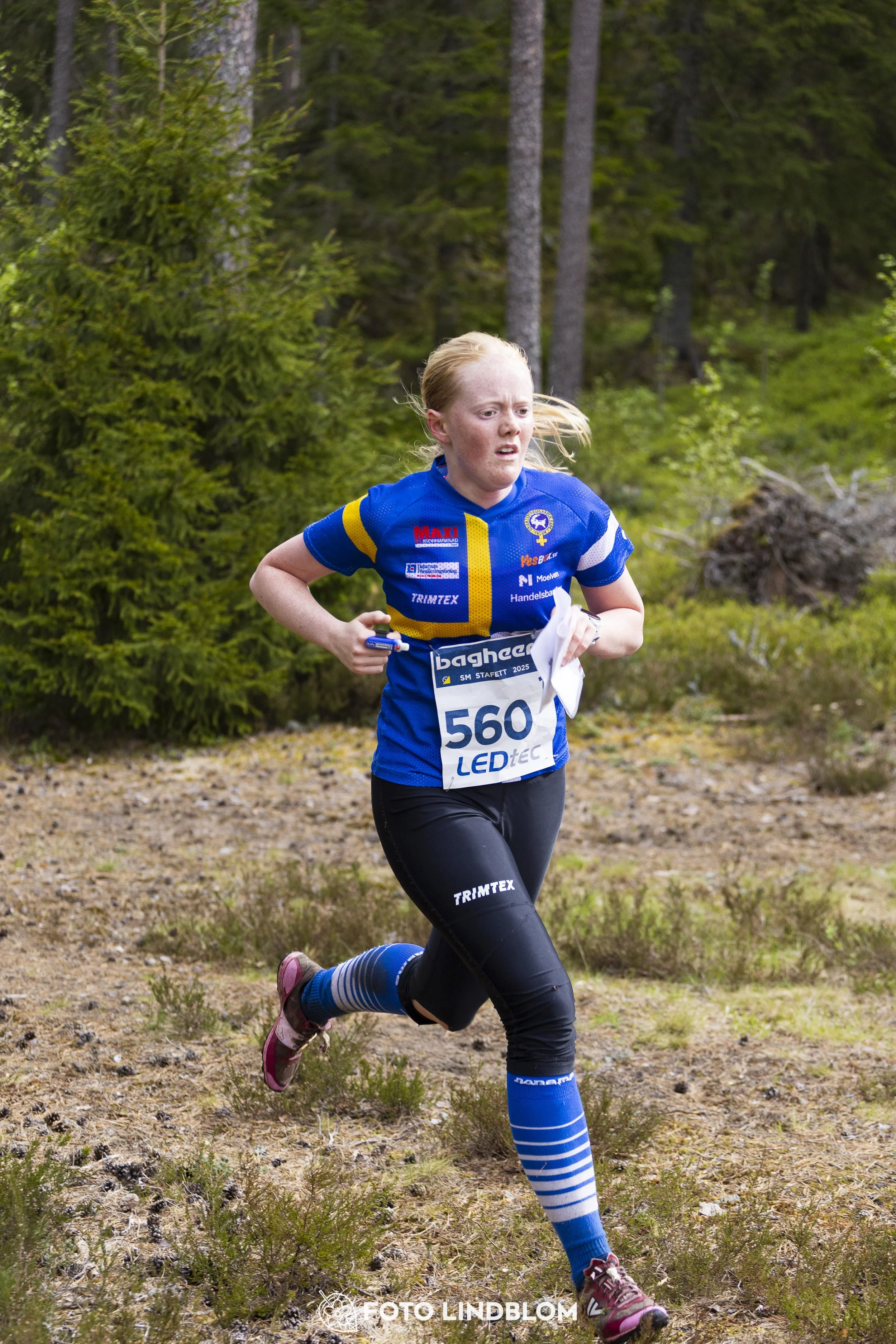 A picture from the Swedish national championship in relay orienteering