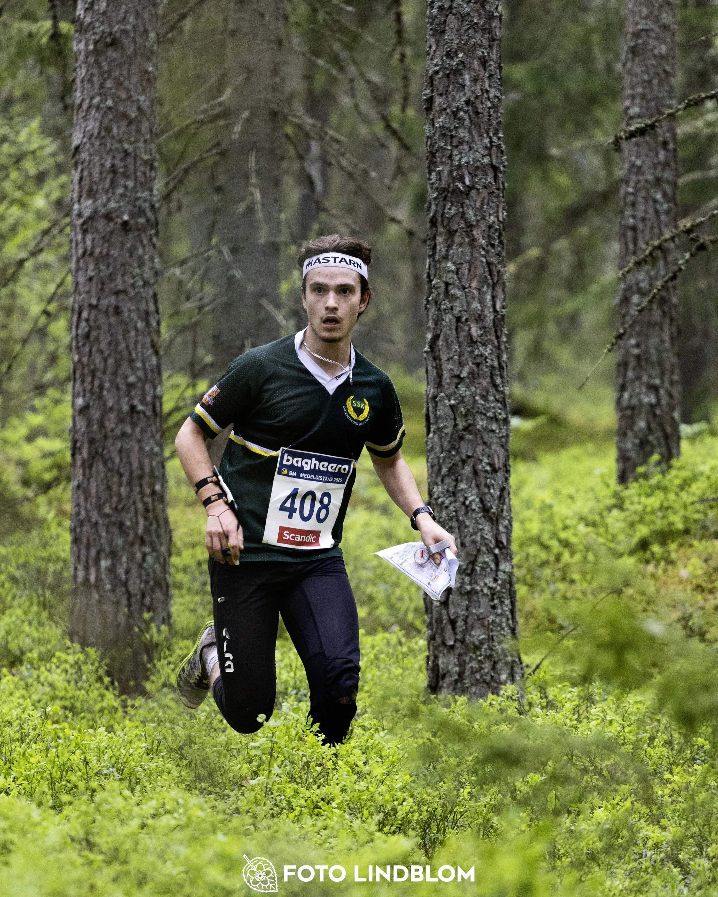 A picture from the Swedish national championship in middle distance orienteering and Swedish league race