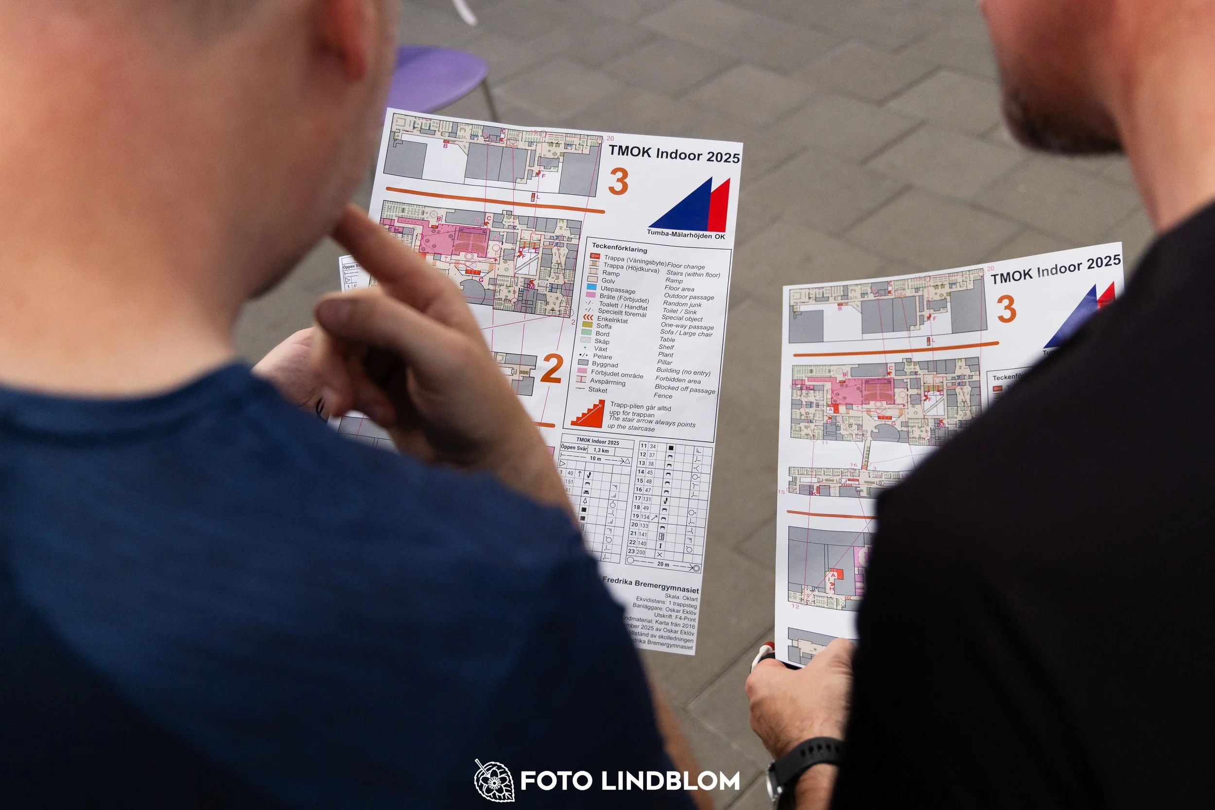 A picture from the indoor orienteering event TMOK Indoor taken by Foto Lindblom