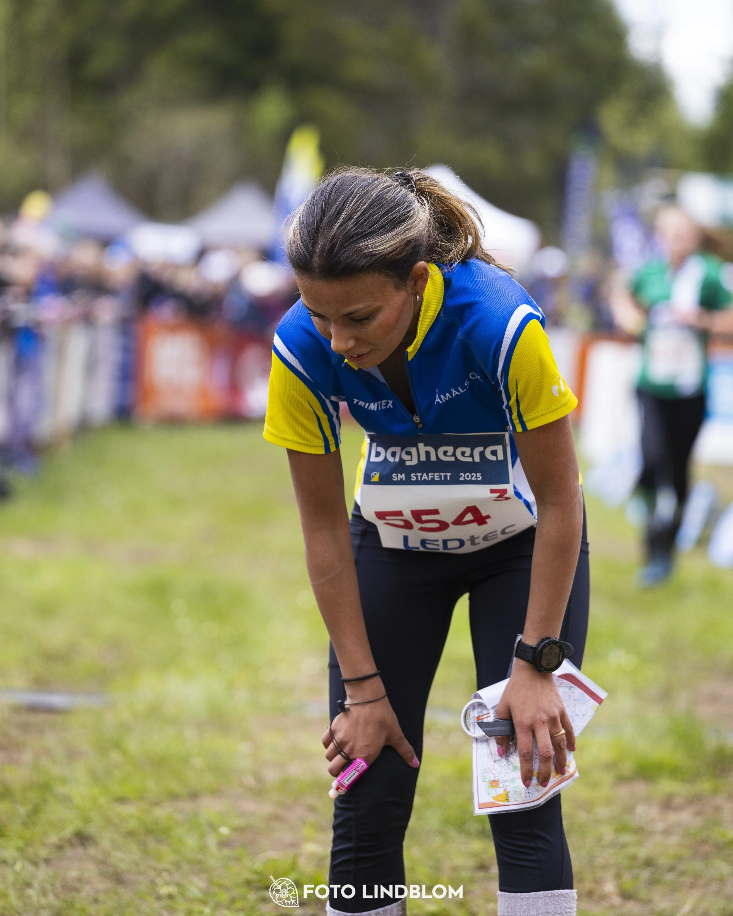 A picture from the Swedish national championship in relay orienteering
