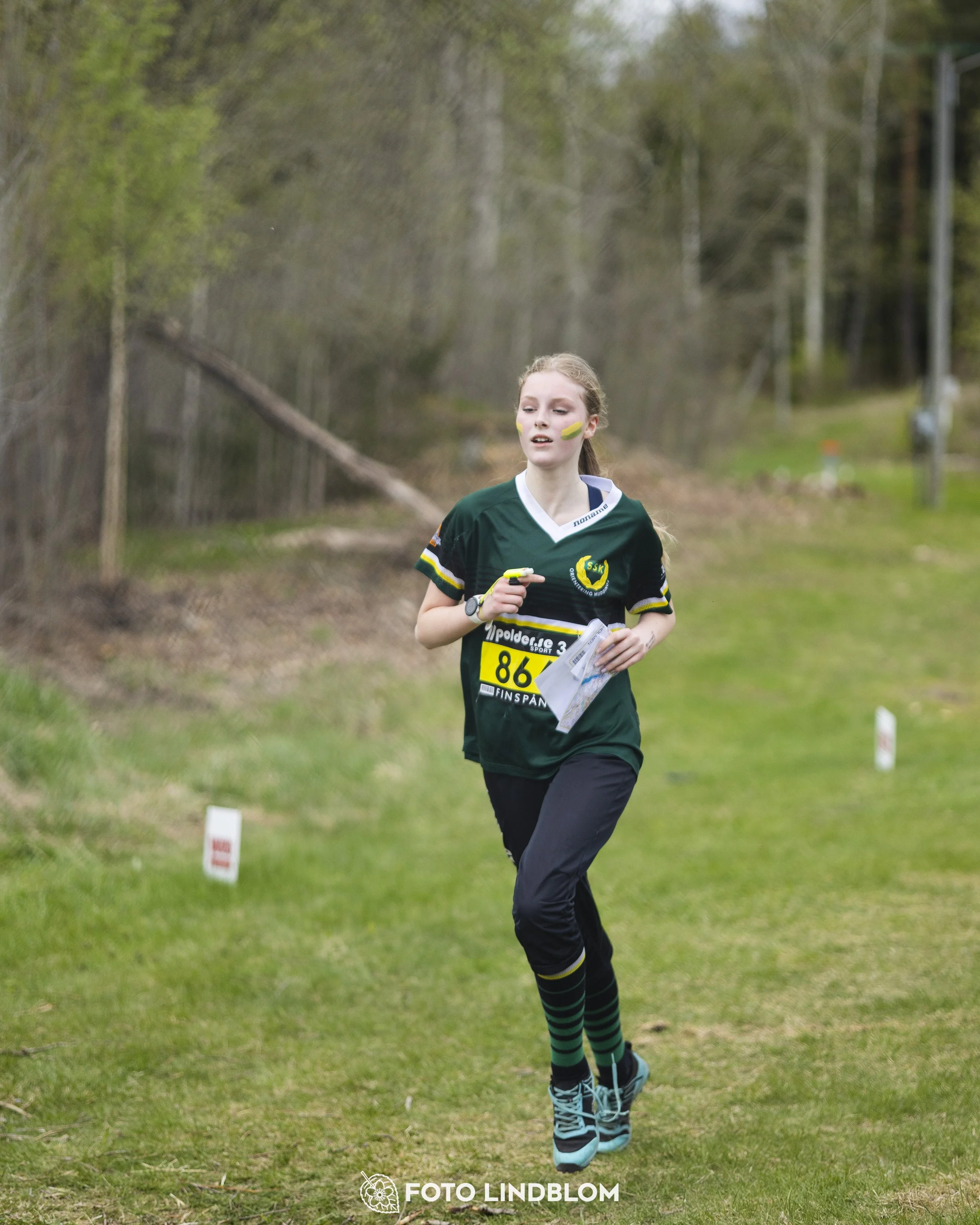 A picture from the youth relay at 10-Mila orienteering competition