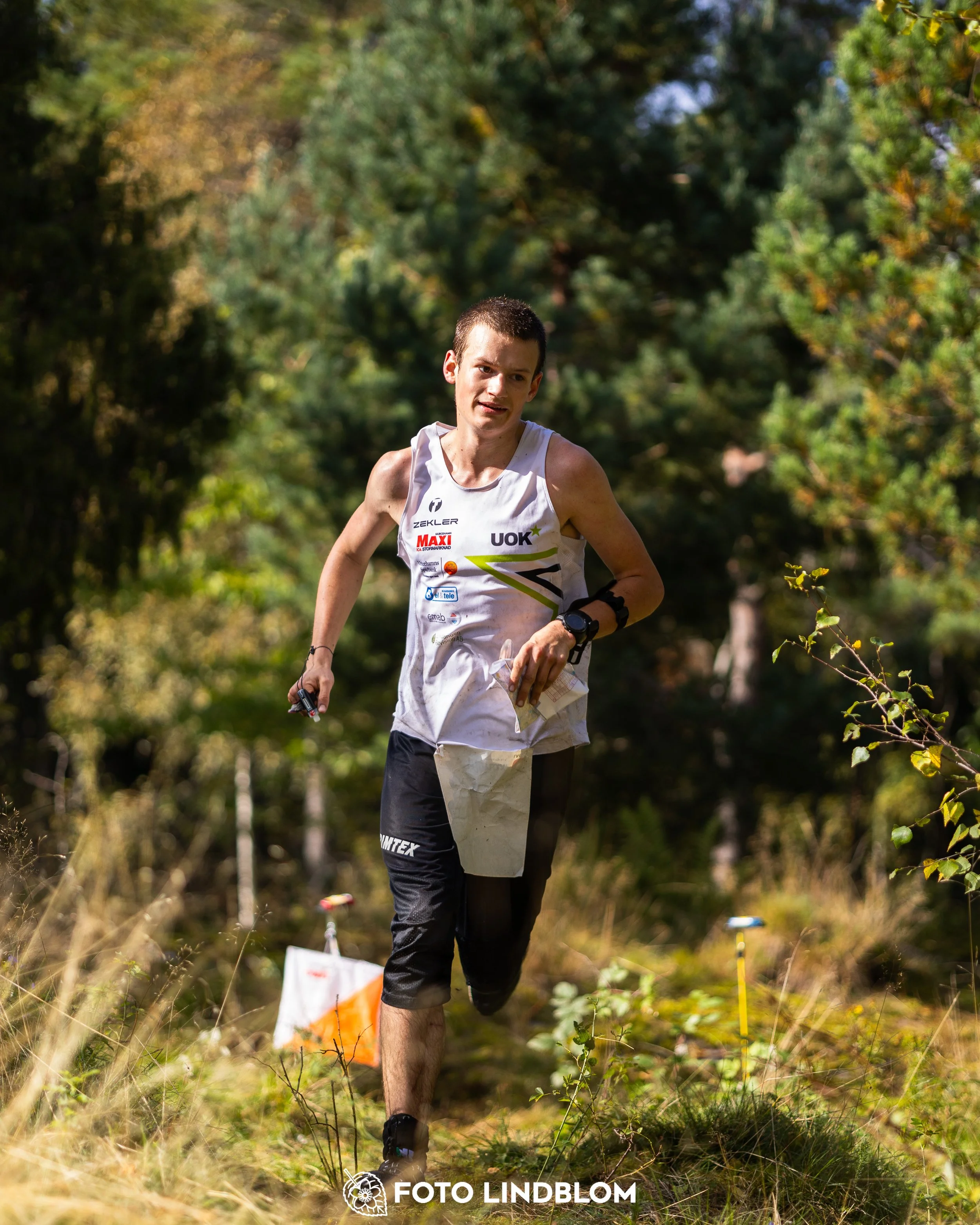 A picture from the Swedish national championship in long distance orienteering and Swedish league race taken by Foto Lindblom