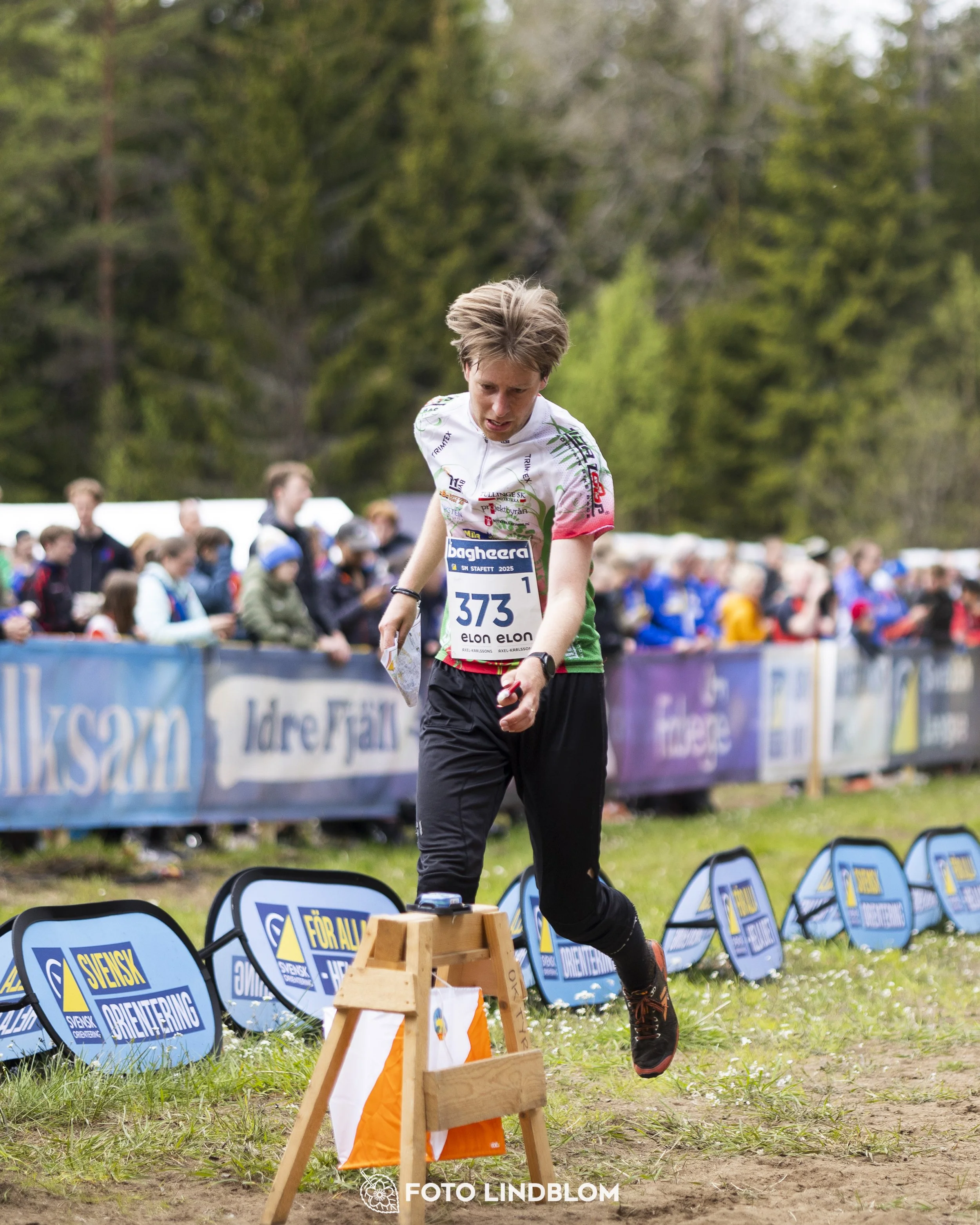 A picture from the Swedish national championship in relay orienteering