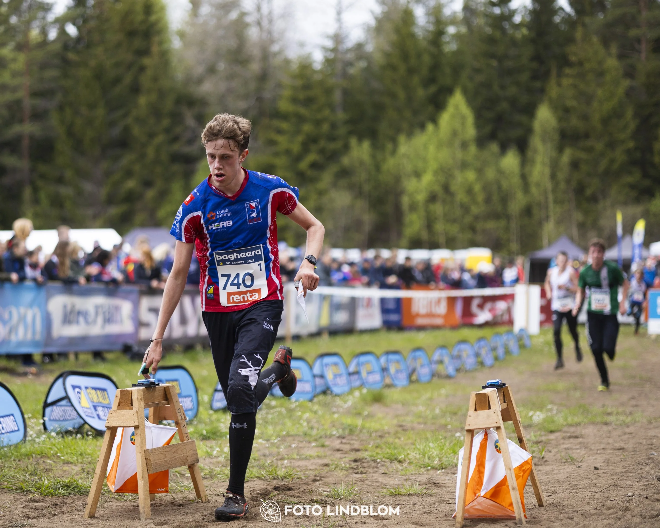 A picture from the Swedish national championship in relay orienteering