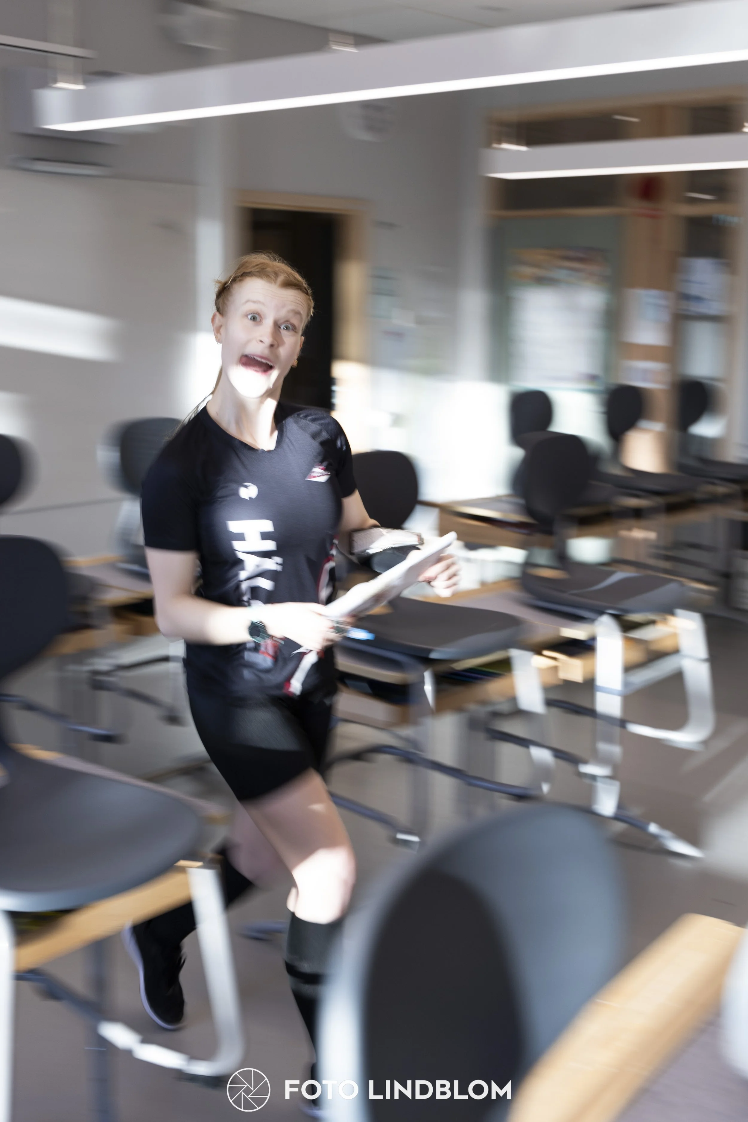 A picture from the orienteering indoor competition "Stockholm Indoor Cup"