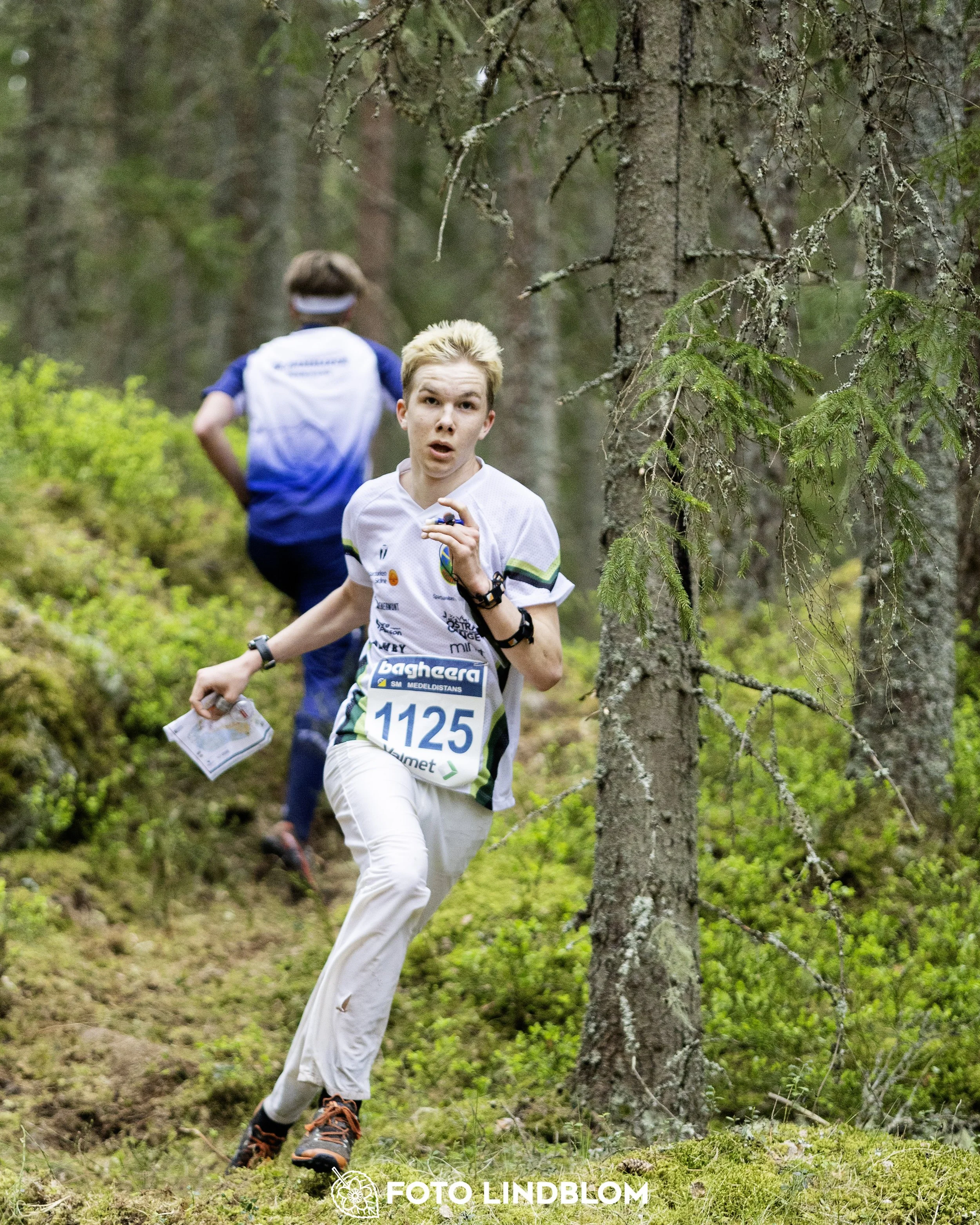 A picture from the Swedish national championship in middle distance orienteering and Swedish league race