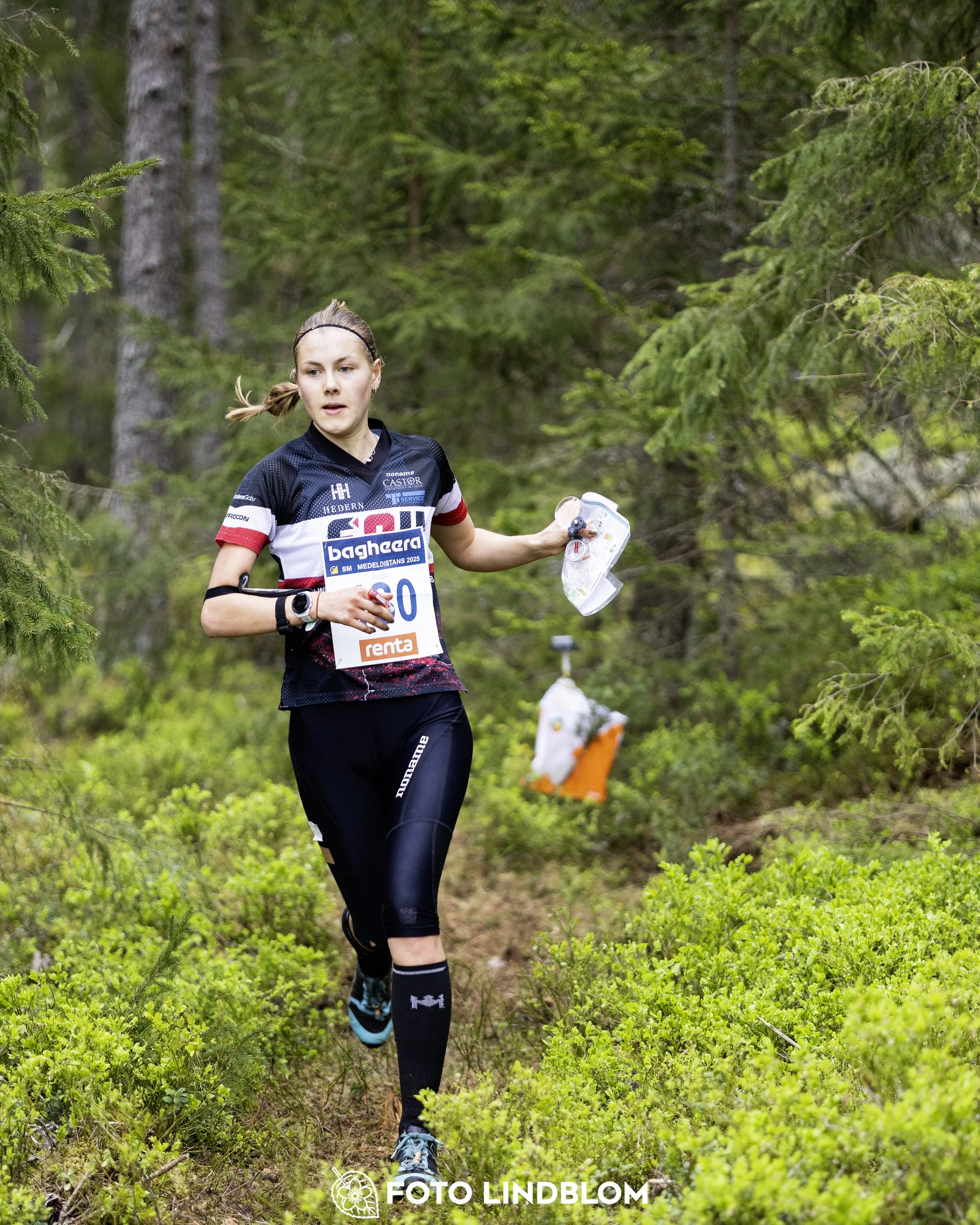 A picture from the Swedish national championship in middle distance orienteering and Swedish league race