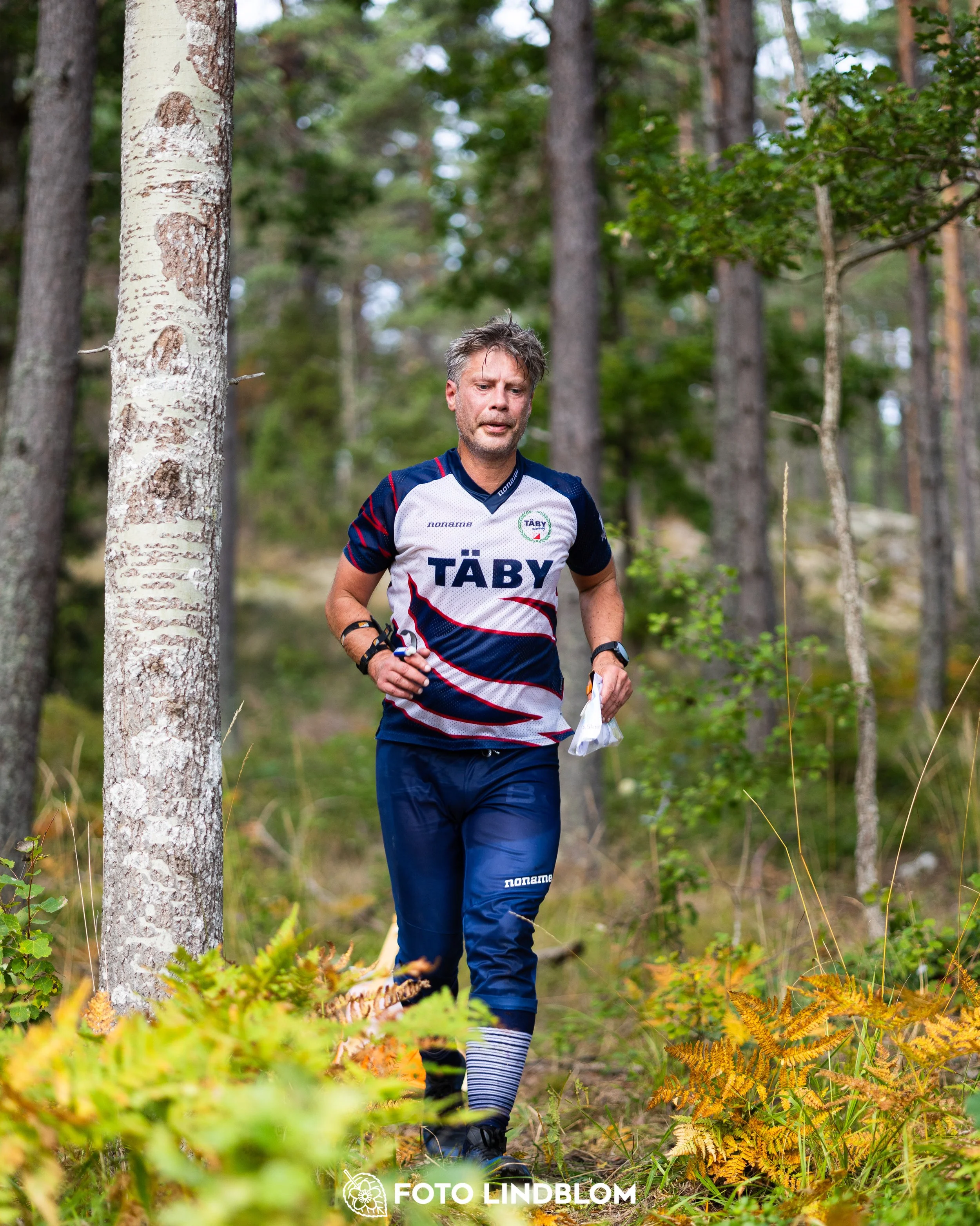 A picture from the Stockholm district championship in middle distance orienteering taken by Foto Lindblom