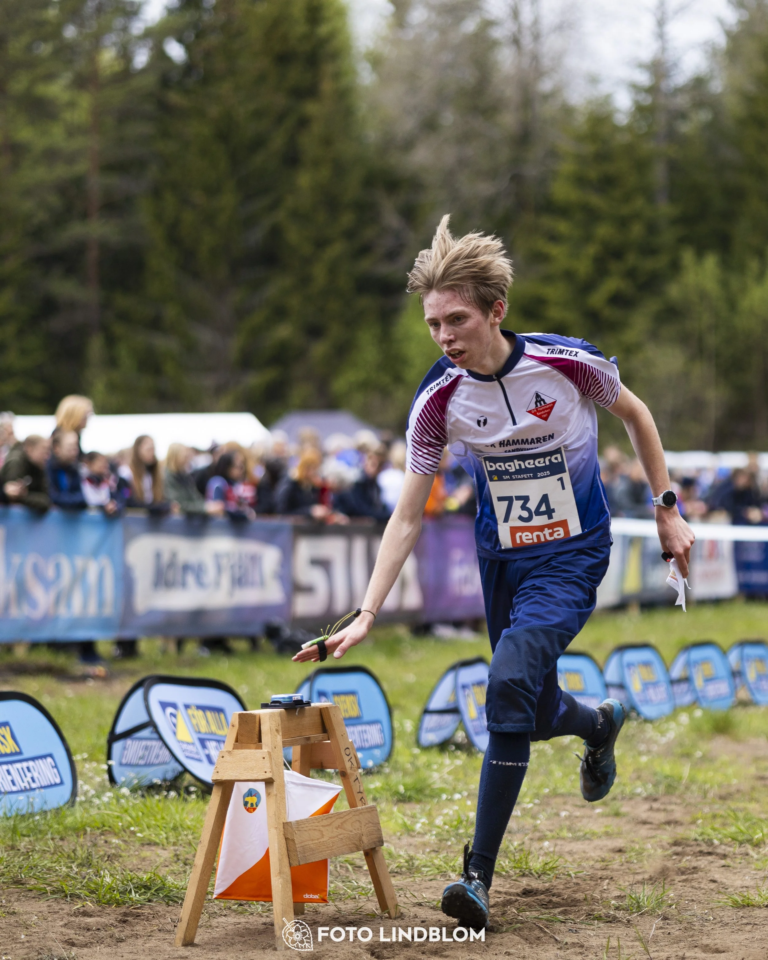 A picture from the Swedish national championship in relay orienteering