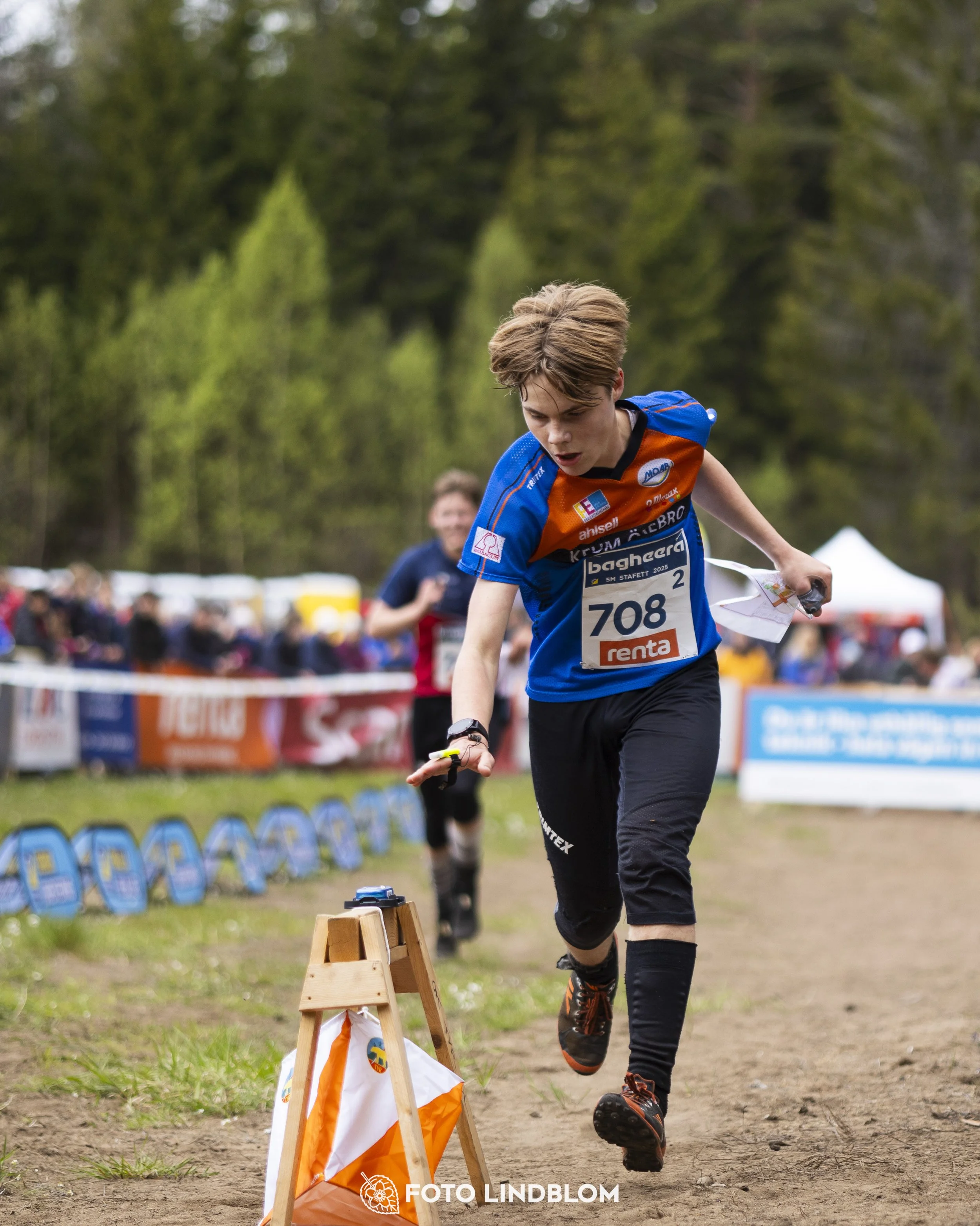 A picture from the Swedish national championship in relay orienteering