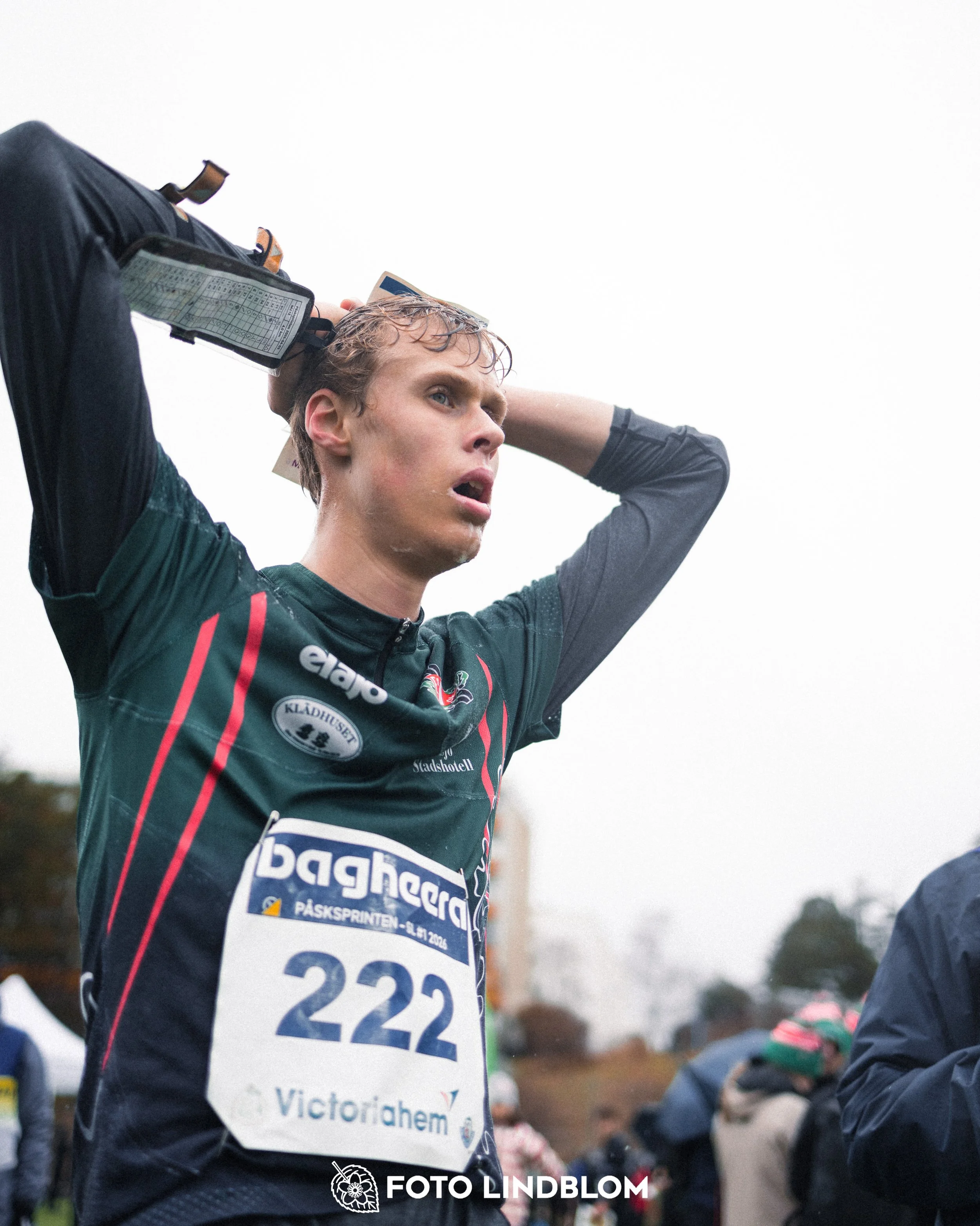 A photo from a spring orienteering competition in Stockholm during the Swedish League 2026 season, captured by Foto Lindblom.