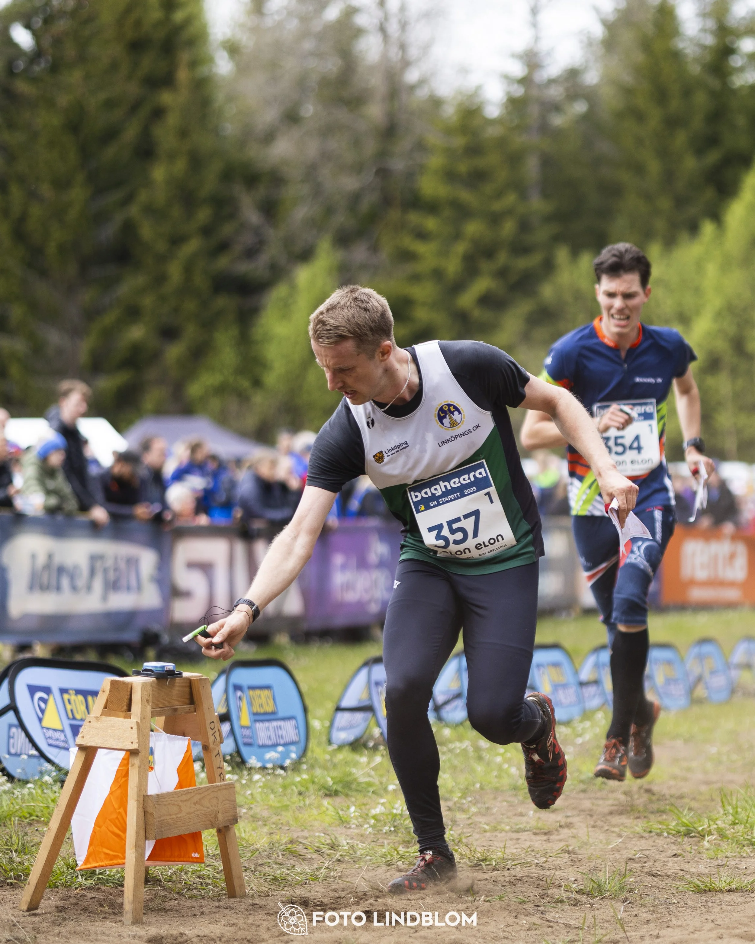 A picture from the Swedish national championship in relay orienteering