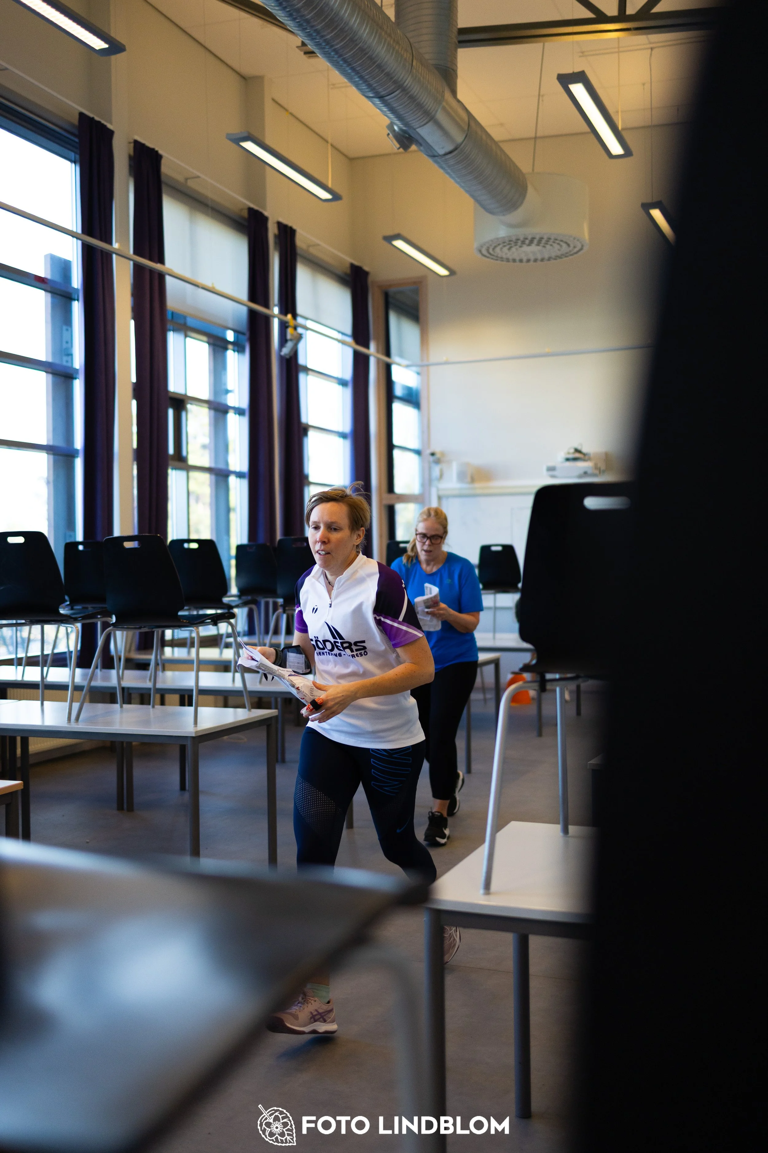 A picture from the indoor orienteering event TMOK Indoor taken by Foto Lindblom