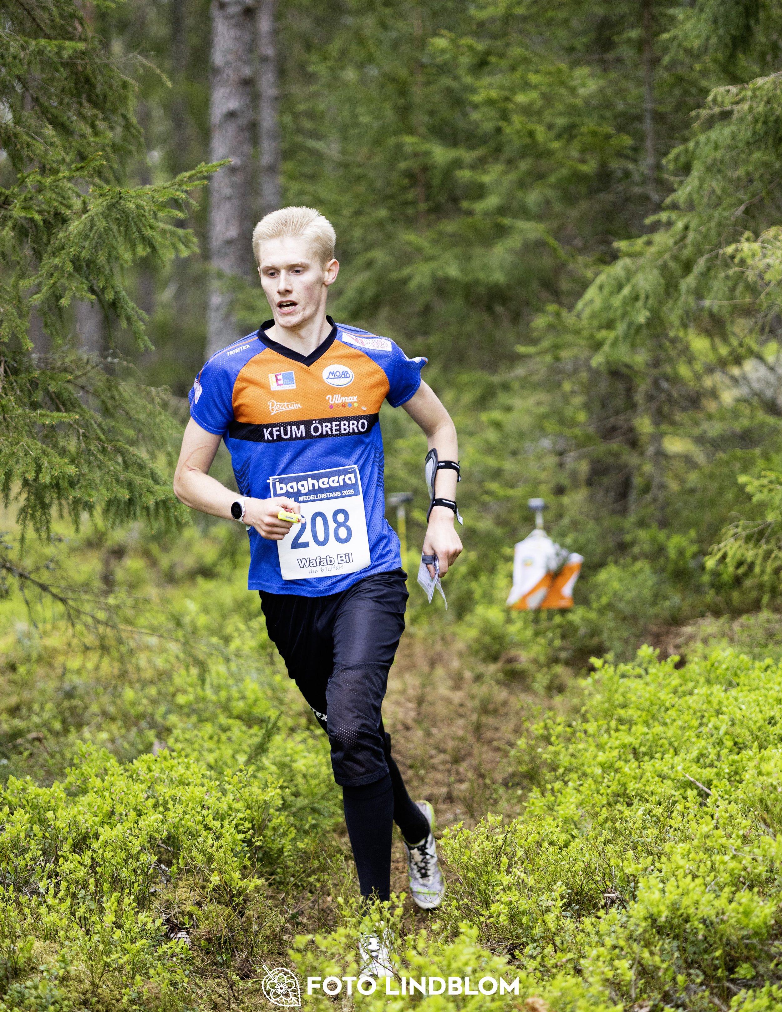 A picture from the Swedish national championship in middle distance orienteering and Swedish league race