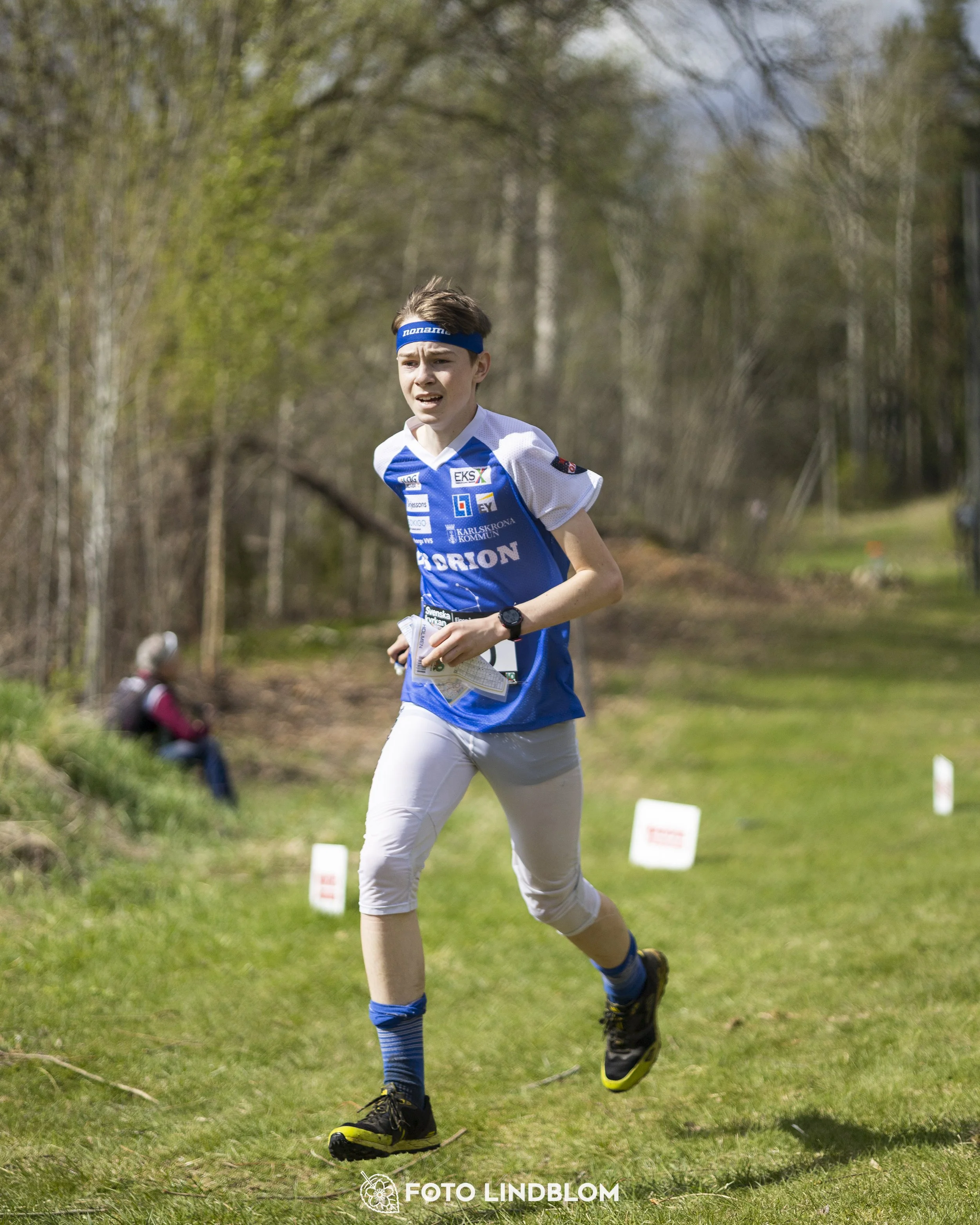 A picture from the youth relay at 10-Mila orienteering competition