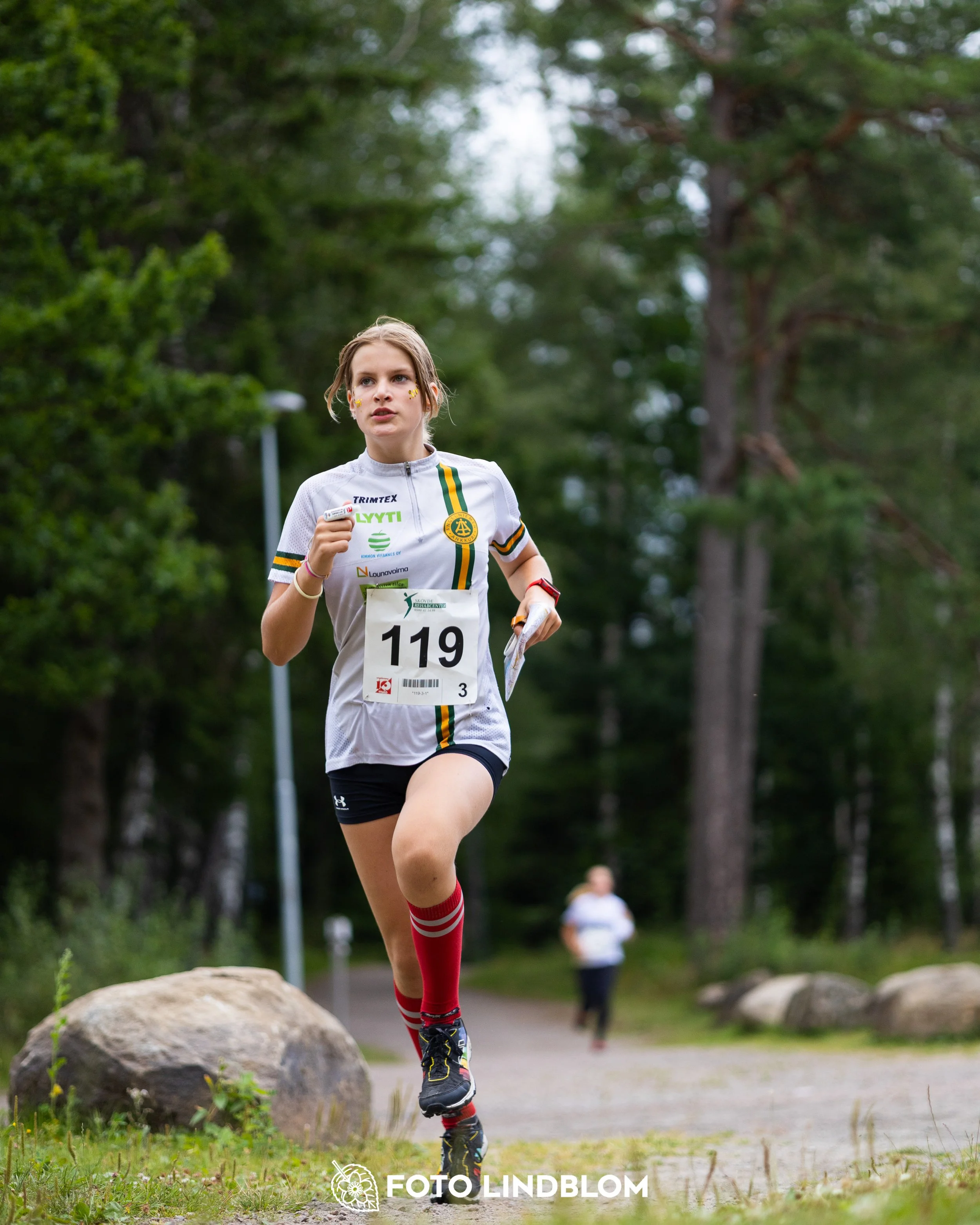 A picture from the youth 10 mila orienteering competition taken by Foto Lindblom